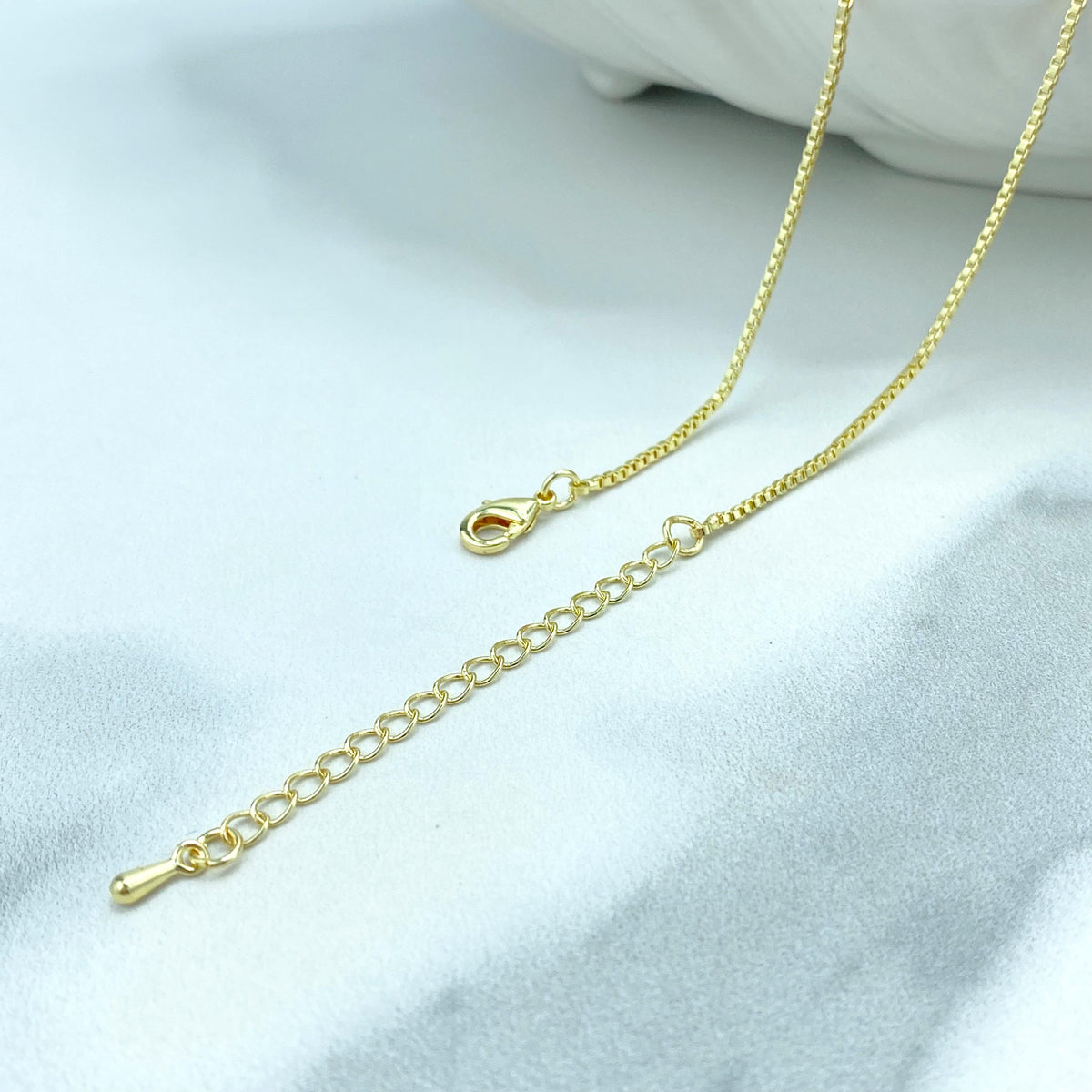 14k Gold Plated Chunky Ballon Letter Necklace, Initial Necklace for Women, Cubic Zirconia Initial Necklace, Wholesale Jewelry