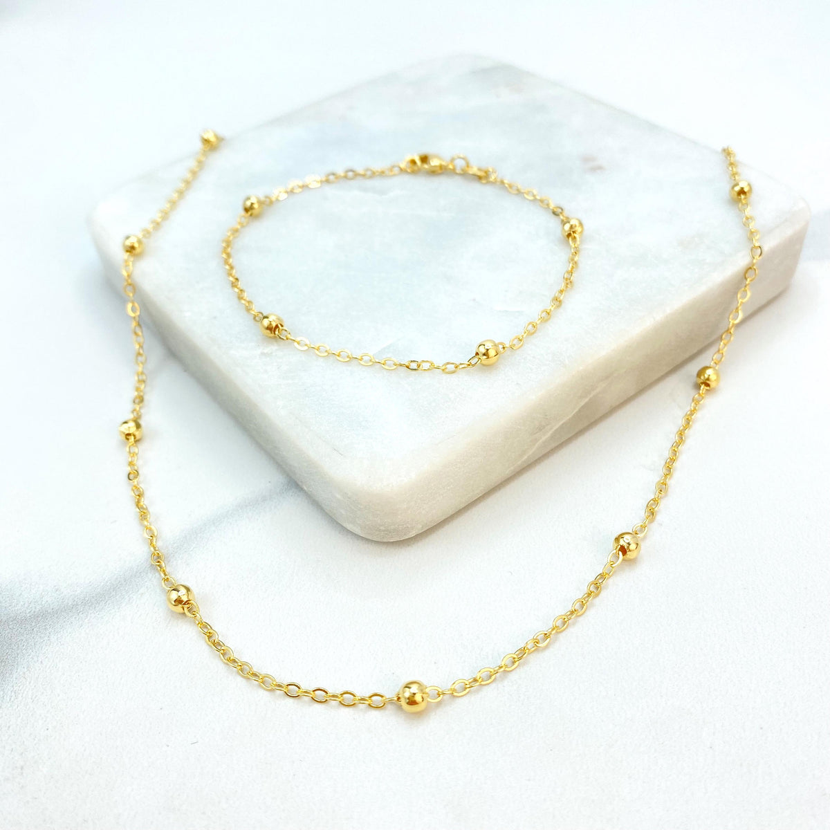 18k Gold Filled Satellite Chain and Rolo Chain, Necklace or Bracelet, Buy as a set or individually, Satellite Chain, Wholesale Jewelry