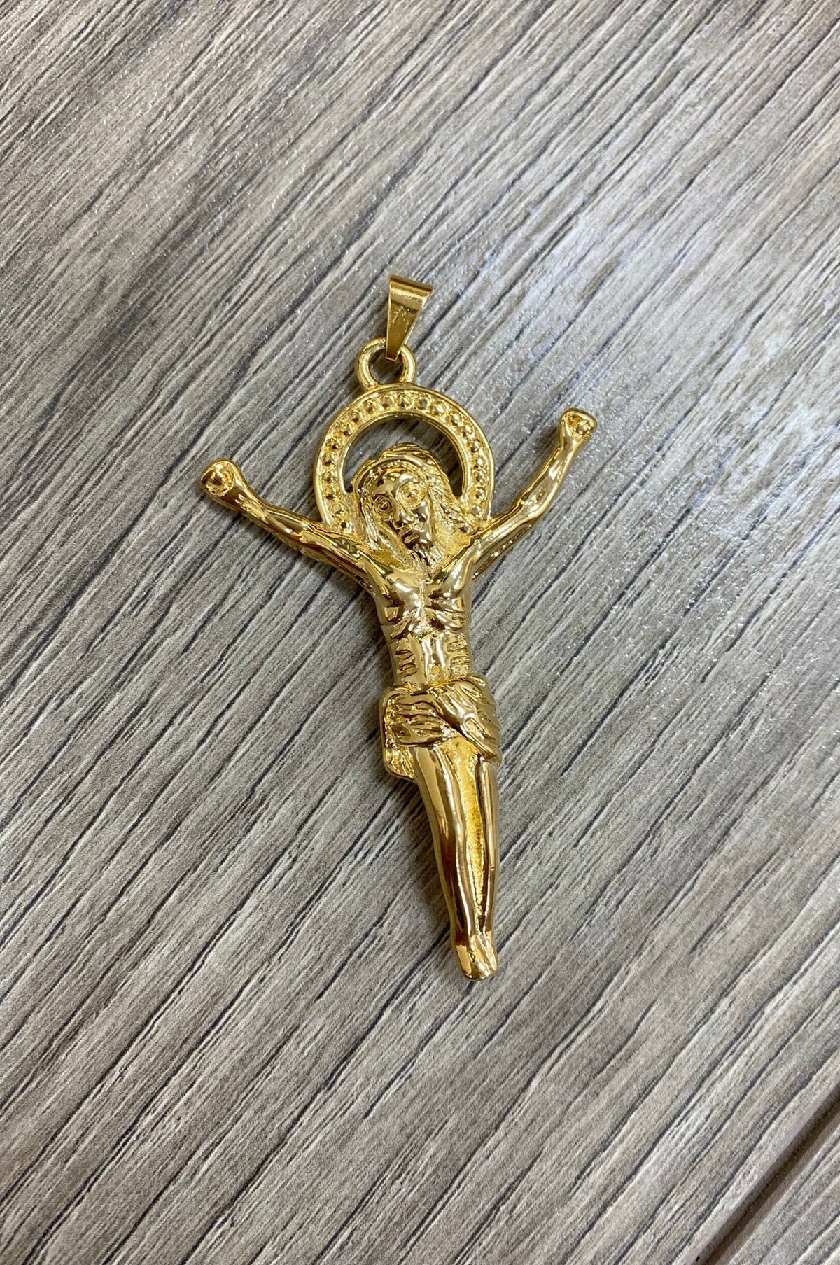 18k Gold Filled Floating Jesus Body Crucifix, Pendant Charms, Religious Jewelry, Wholesale Jewelry Making Supplies