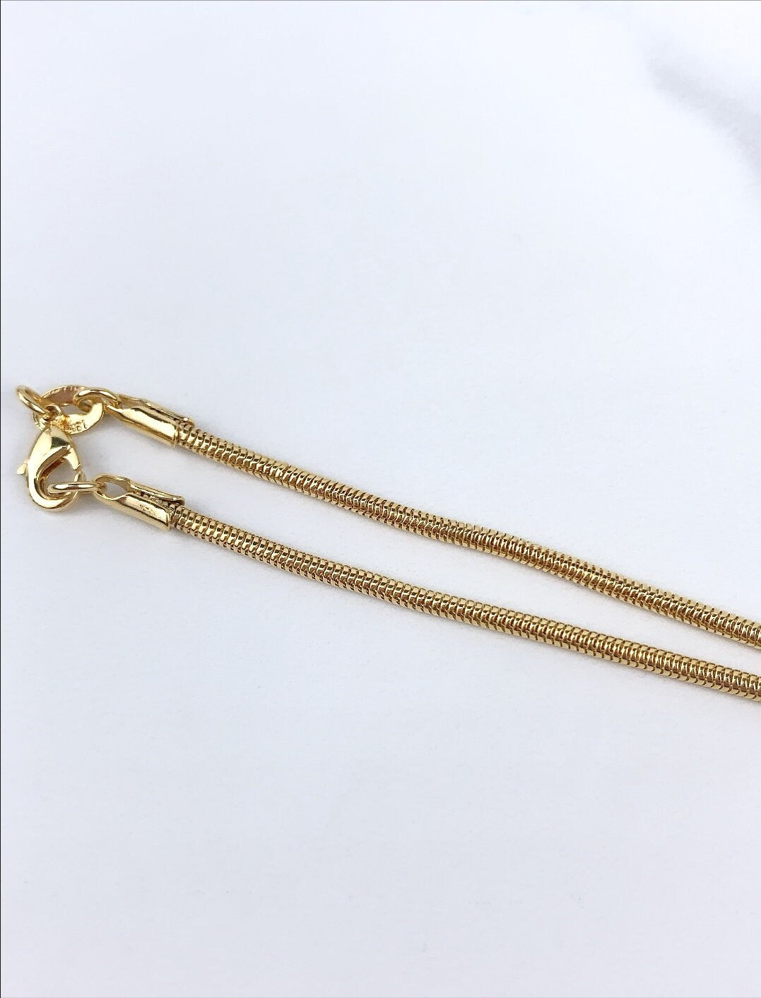 18k Gold Filled 8 inches Snake Chain Saint Benedict Coin Charm Chain Link, Bracelet For Wholesale and Jewelry Supplies