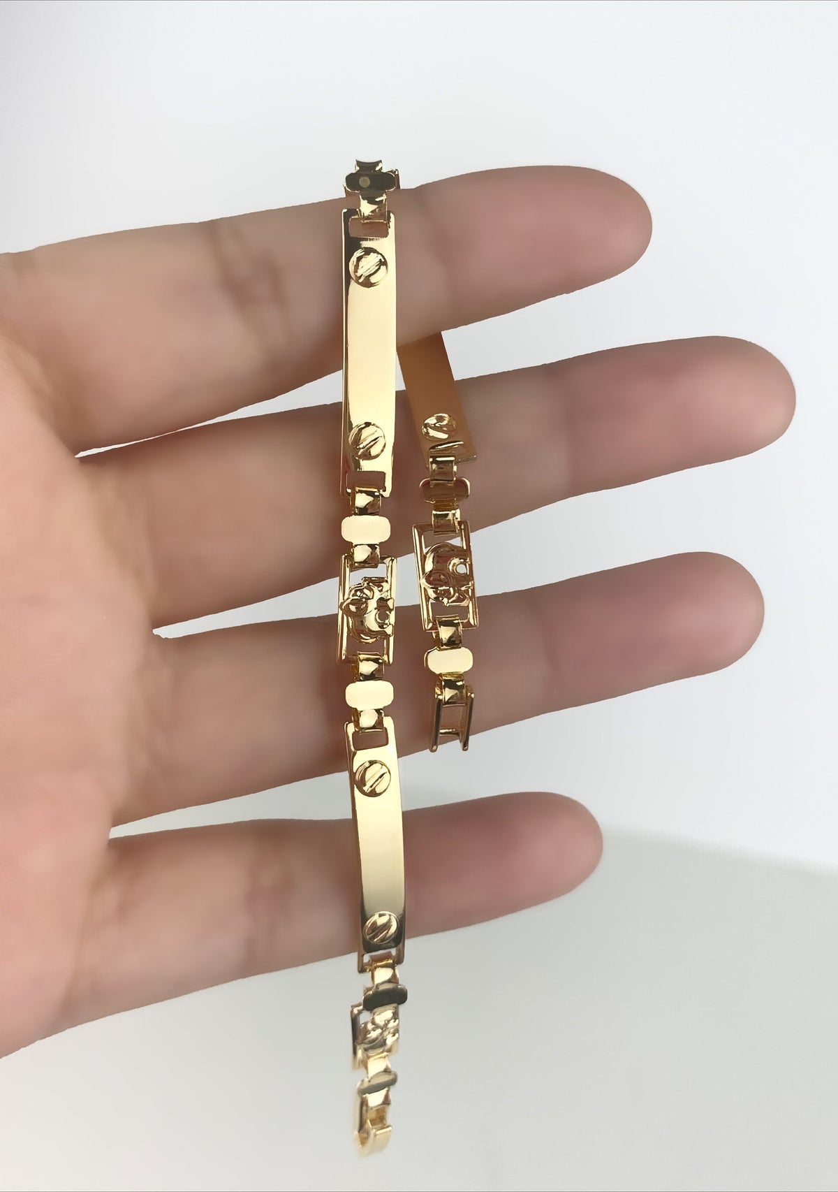 18k Gold Filled ID Slave Elephants Link Wholesale Jewelry Supplies