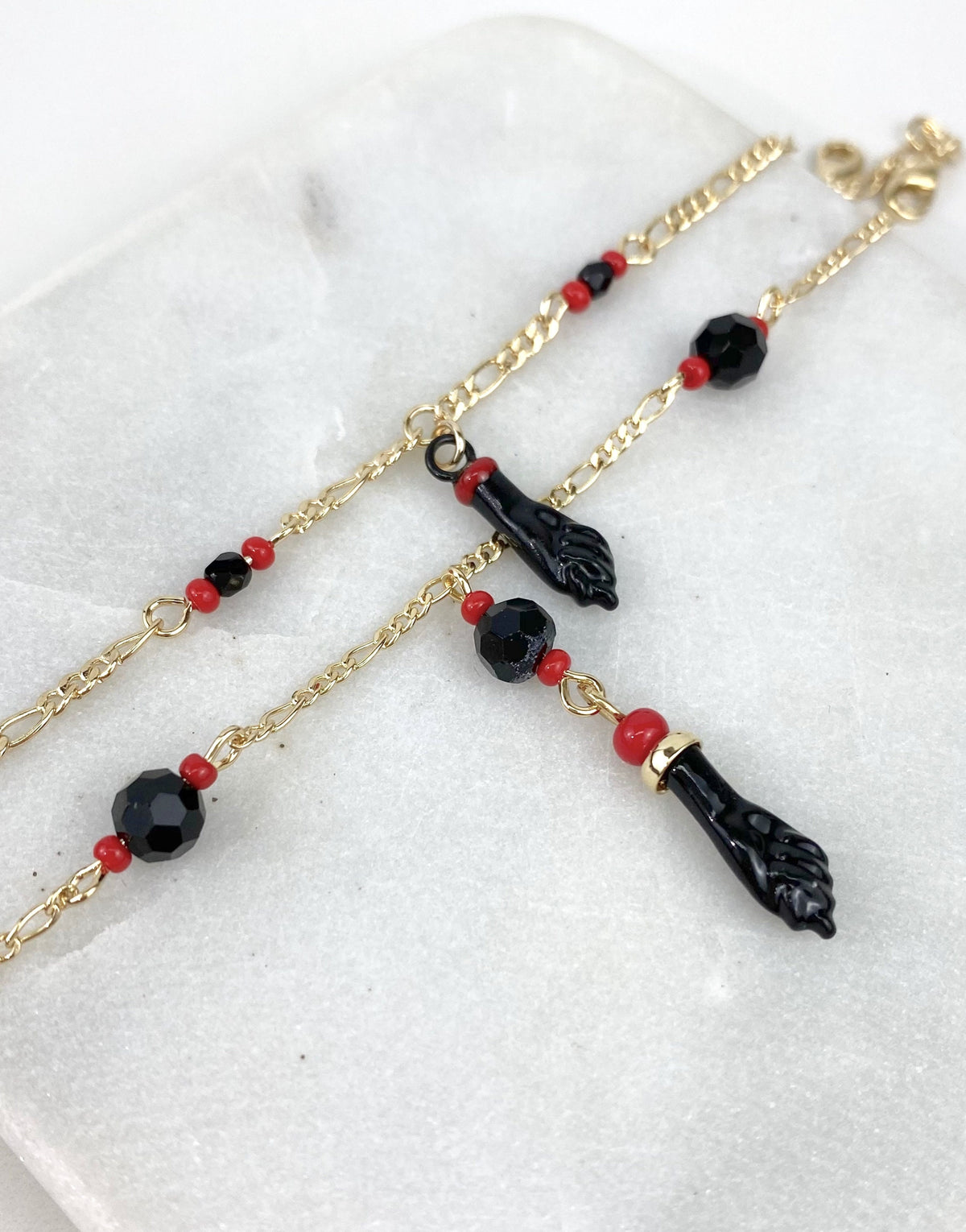 Mommy and Me Matching Jewelry | 18k Gold Filled Kids Bracelet & Mom Figa Hand Bracelet Wholesale Jewelry Supplies