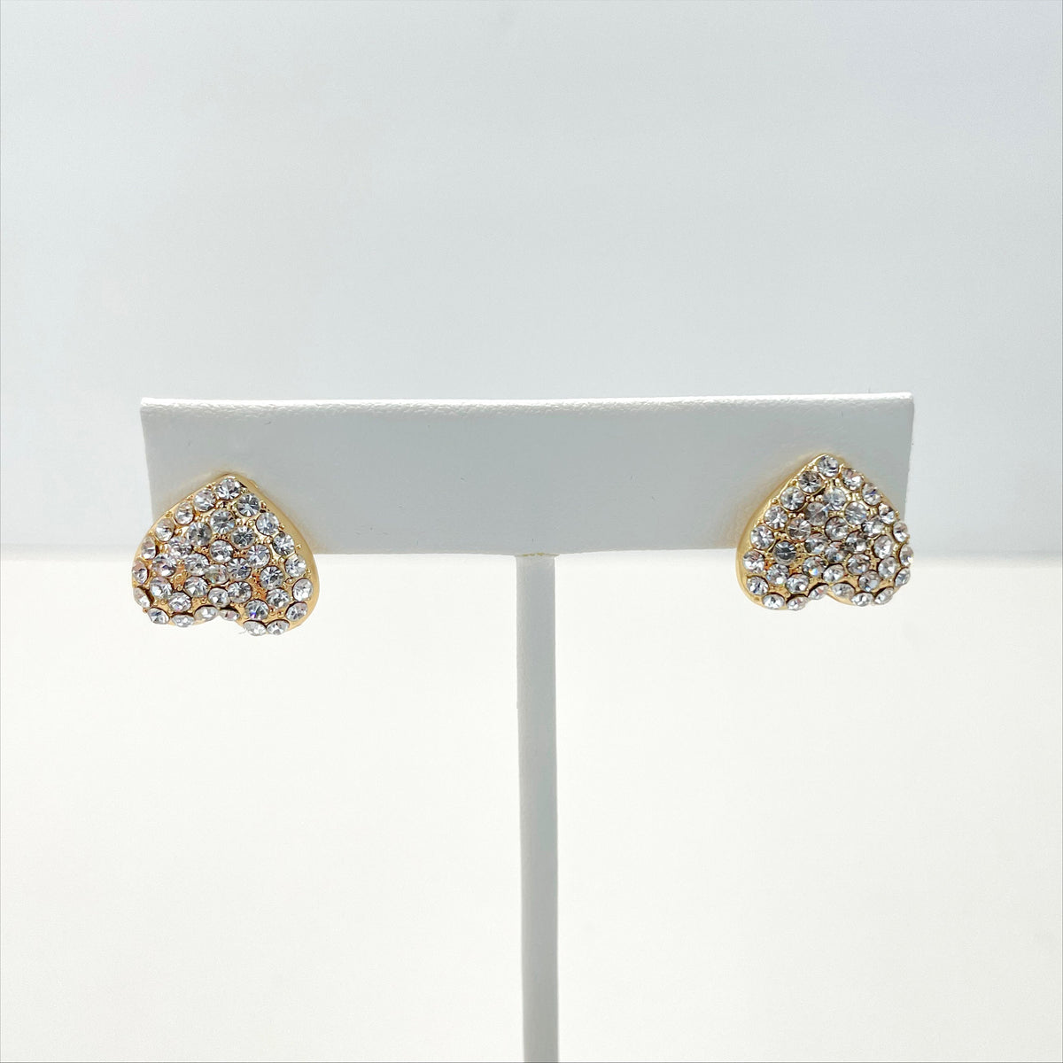 18k Gold Filled Cubic Zirconia Double Hearts with XoXo Hug and Kisses Shape Set, 04 Pieces, Wholesale Jewelry Making Supplies