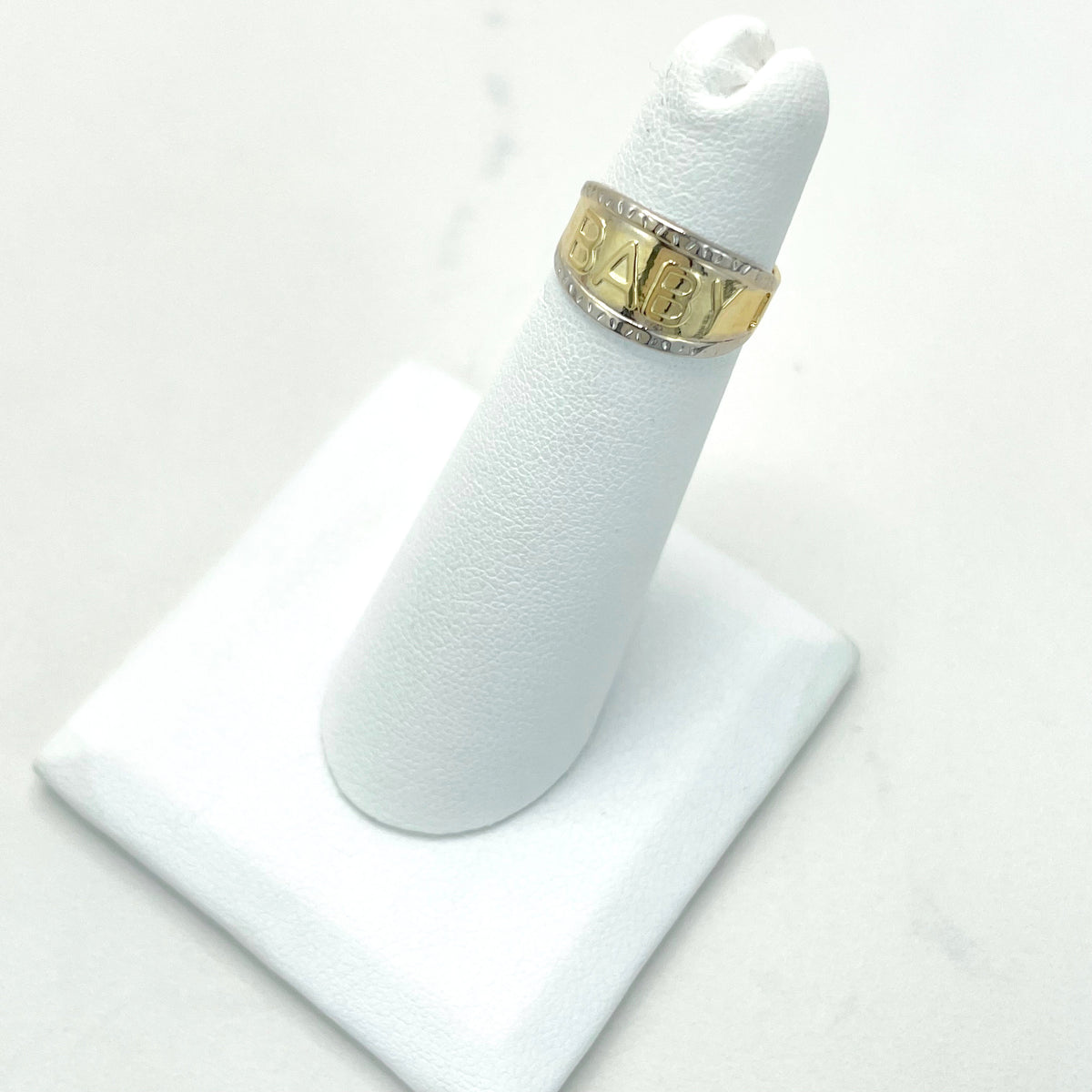 18k Gold Filled Two Tone Description Word GIRL, NENA or BABY Rings for Kids Children Toddler Wholesale Jewelry Making Supplies