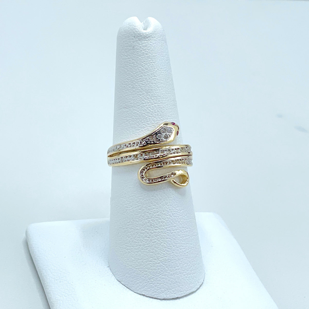 18k Gold Filled With Micro Cubic Zirconia and Silver Filled Sake Ring Wholesale Jewelry Supplies