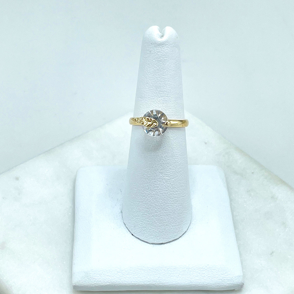 18k Gold Filled Colored Zirconia Solitaire Birthstone Wedding Couple Birth Stone Rings, Wholesale Jewelry Making Supplies