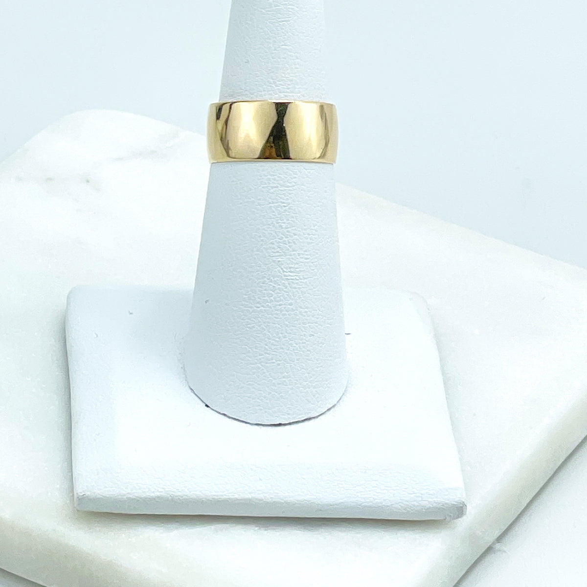 18k Gold Filled 16mm Classic Polished Engagement Wedding Ring for Women and Men, Wholesale Jewelry Making Supplies