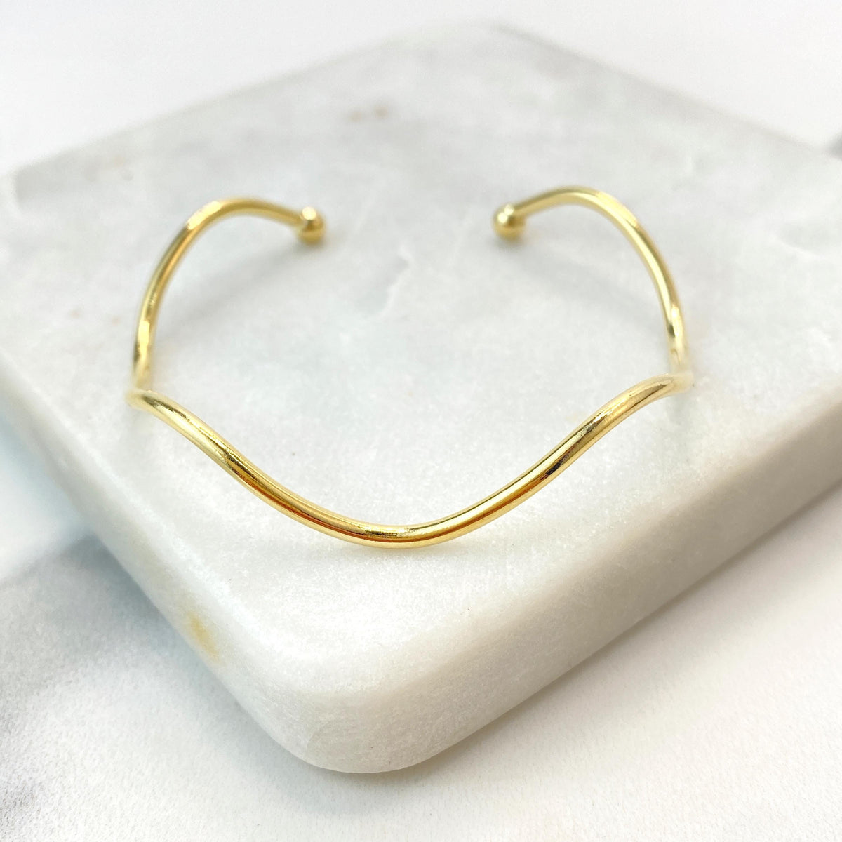 18k Gold Filled Adjustable Irregular Bracelets, Modern Minimalist Cuff Bracelets, 04 different styles, Wholesale Jewelry