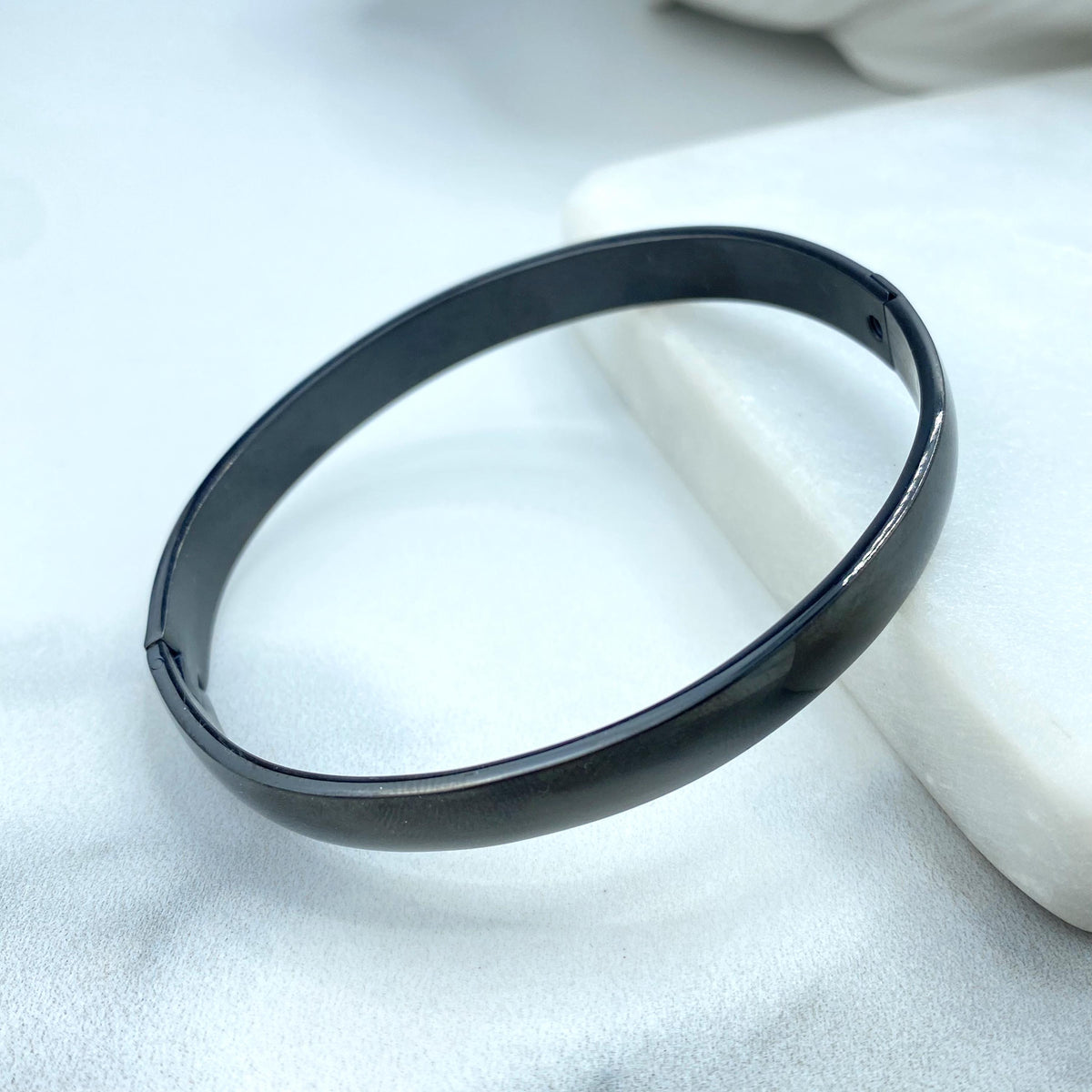 Stainless Steel Silver, Gold or Black Round Cuff Bangle Bracelet, Open Bangles Bracelet, DIY Bangle Gift, Unisex Bracelet, Wholesale Jewelry