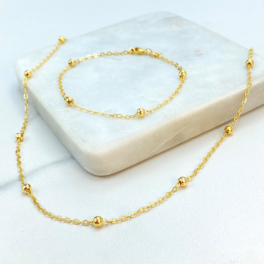 18k Gold Filled Satellite Chain and Rolo Chain, Necklace or Bracelet, Buy as a set or individually, Satellite Chain, Wholesale Jewelry
