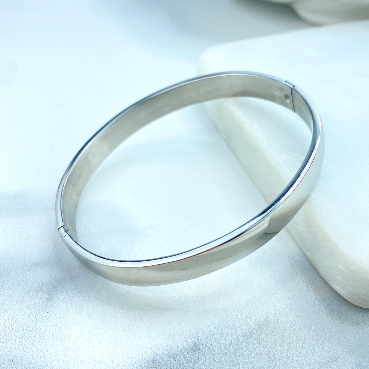 Stainless Steel Silver, Gold or Black Round Cuff Bangle Bracelet, Open Bangles Bracelet, DIY Bangle Gift, Unisex Bracelet, Wholesale Jewelry
