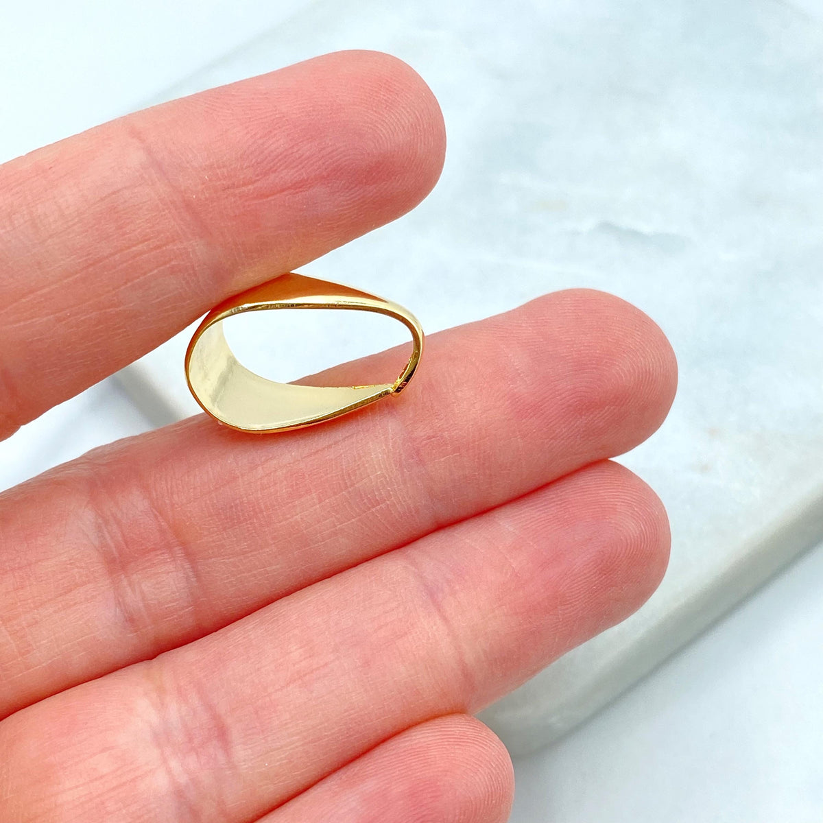 18k Gold Filled Bails for Pendants or Charms, Replacement Bails, Bail Jewelry Supplies, Bail Jewelry Finding, 18mm