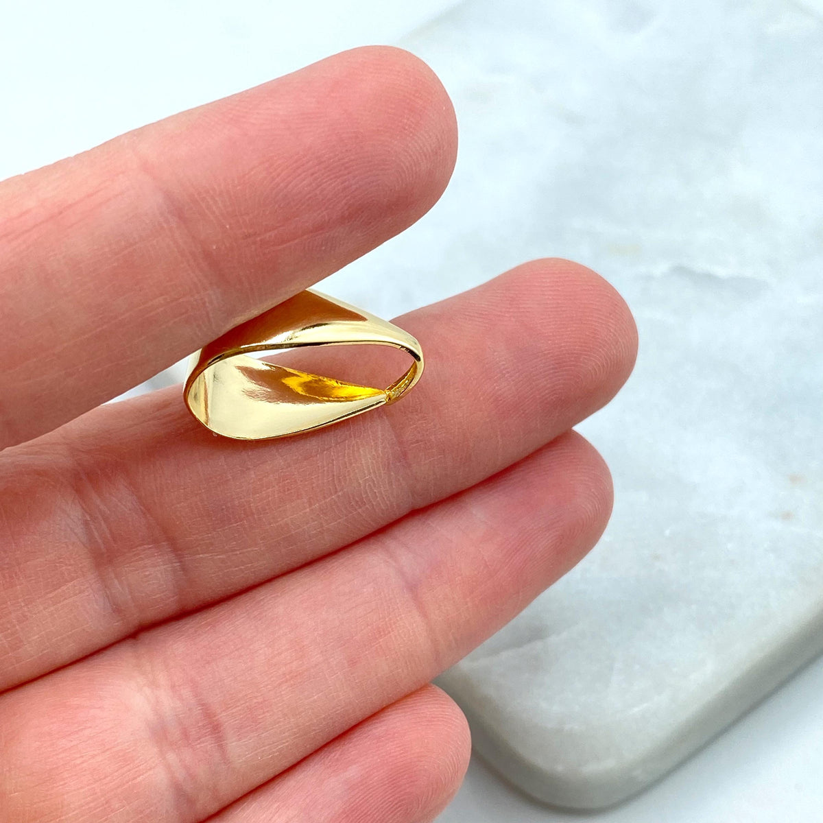 18k Gold Filled Bails for Pendants or Charms, Replacement Bails, Bail Jewelry Supplies, Bail Jewelry Finding, 18mm