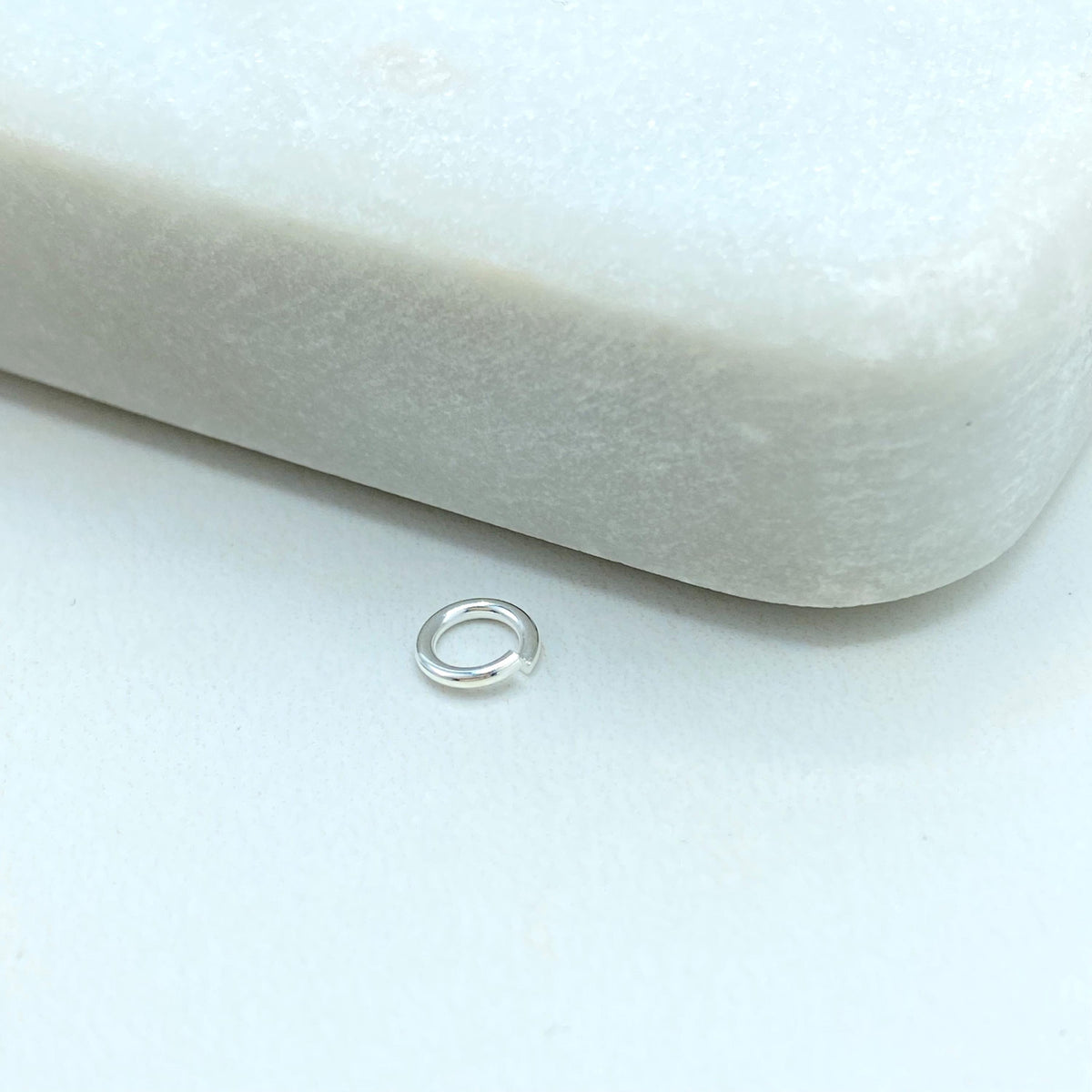 18k Silver Filled 3mm, 4mm or 5mm Open Jumping Ring, Round Ring Connectors, Jump Ring, 5, 12 or 25 Pieces Wholesale Jewelry Making Supplies