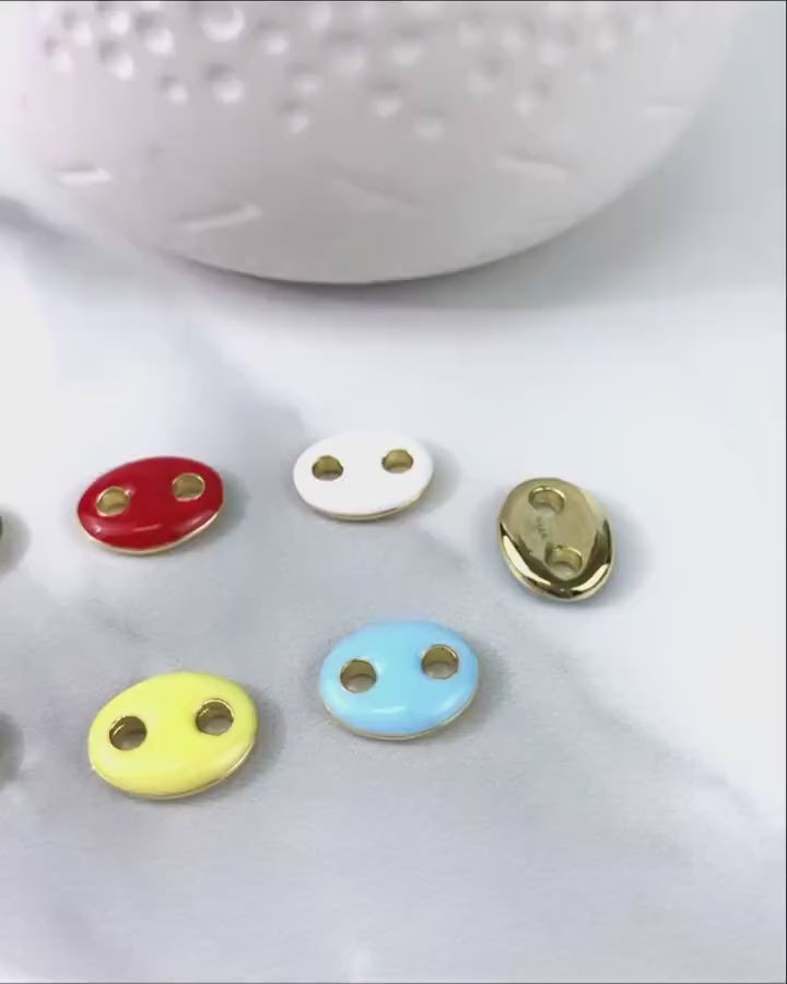 18k Gold Filled Double Face Link Mariner Bead Pendant Wholesale Jewelry Making Supplies