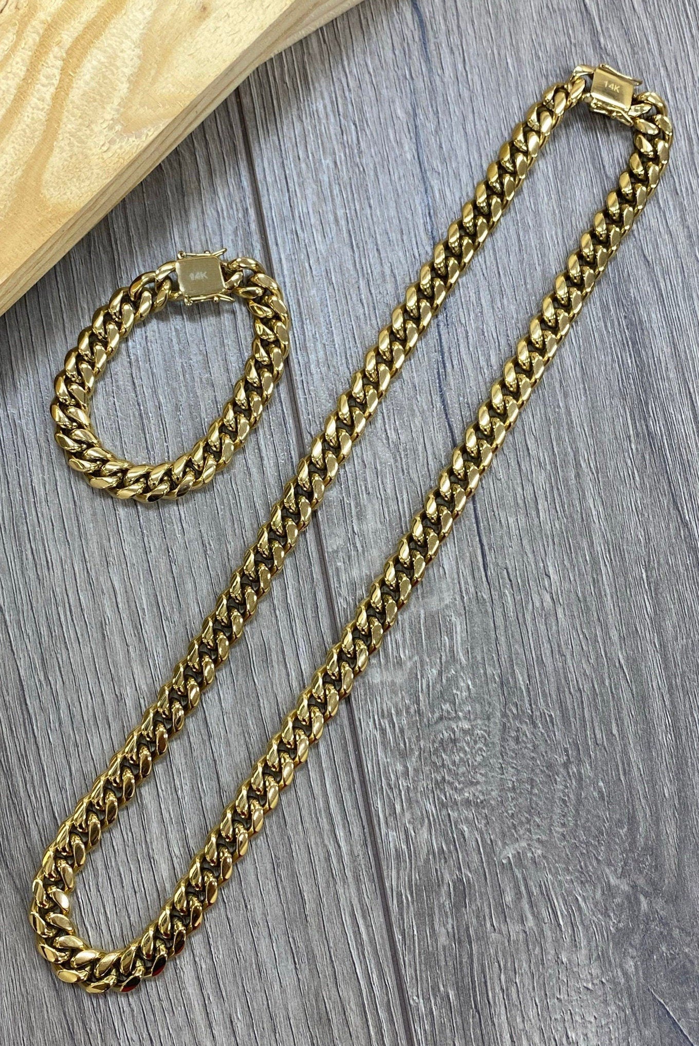 14k Gold Filled 12mm Miami Cuban Link Chain or Bracelet Featuring Box Clasp With Double Safety Lock, Unisex Curb Link, Wholesale Jewelry