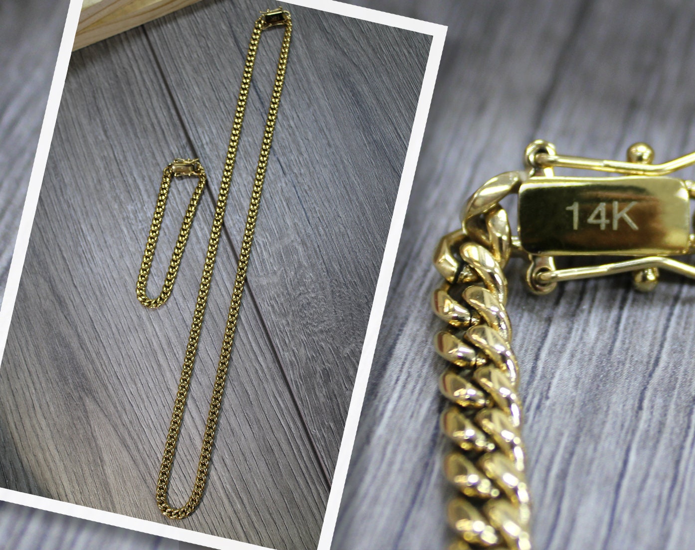 14k Gold Filled Miami Cuban Link Bracelets or Anklet 6mm Thickness, Curb Link, For Wholesale and Jewelry Supplies