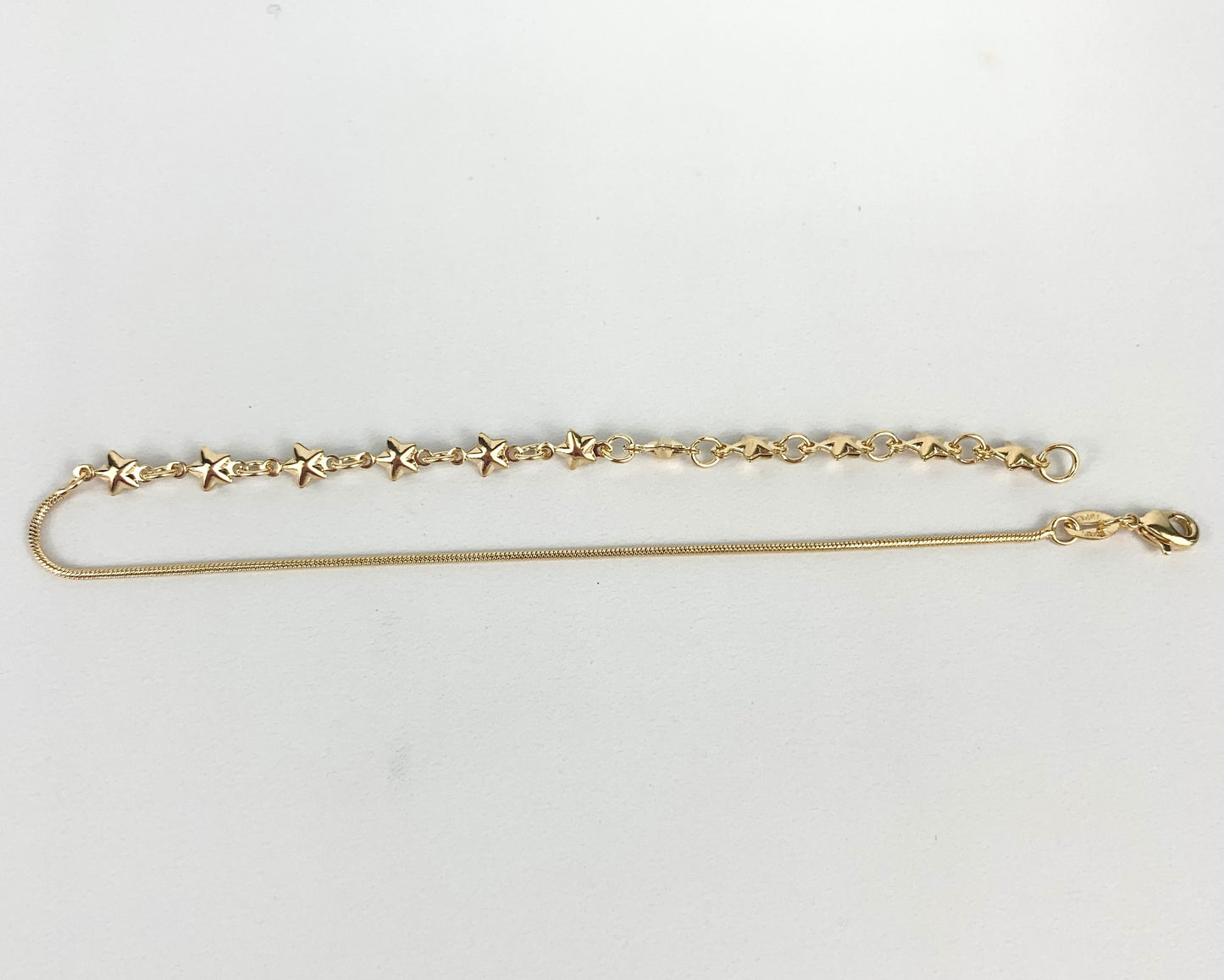 18k Gold Filled 1mm Chain Stars Anklet Wholesale Jewelry Supplies