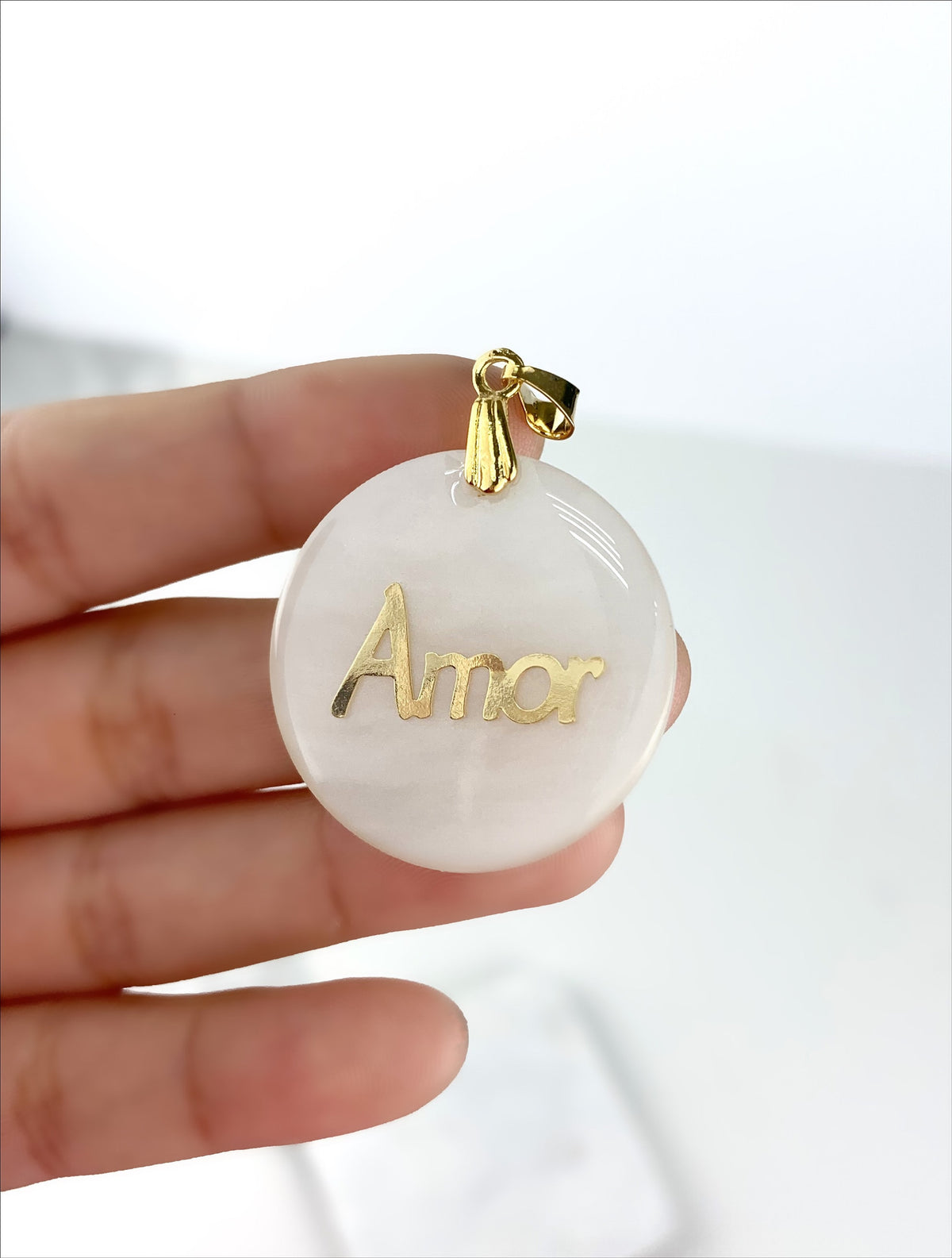 18k Gold Filled Fancy  Love Amor Pendant Wholesale Jewelry Supplies