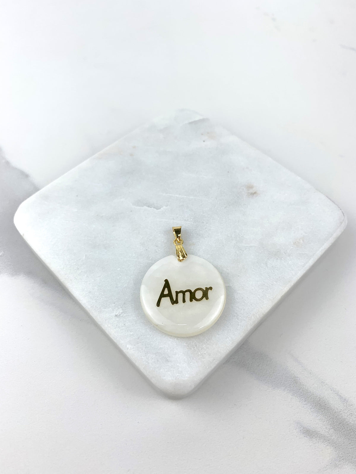 18k Gold Filled Fancy  Love Amor Pendant Wholesale Jewelry Supplies