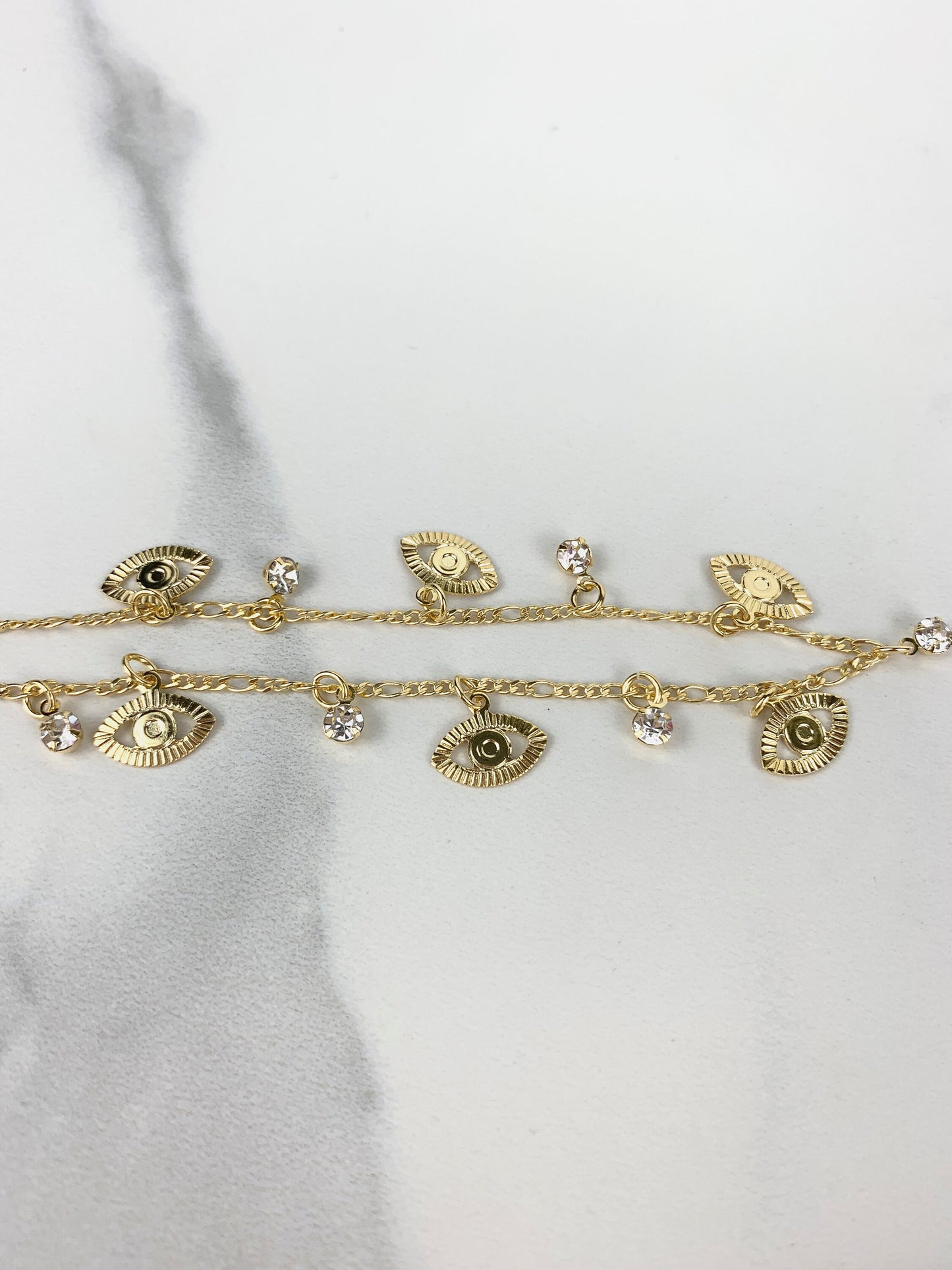 18k Gold Filled Fancy Eyes Anklet Wholesale Jewelry Supplies
