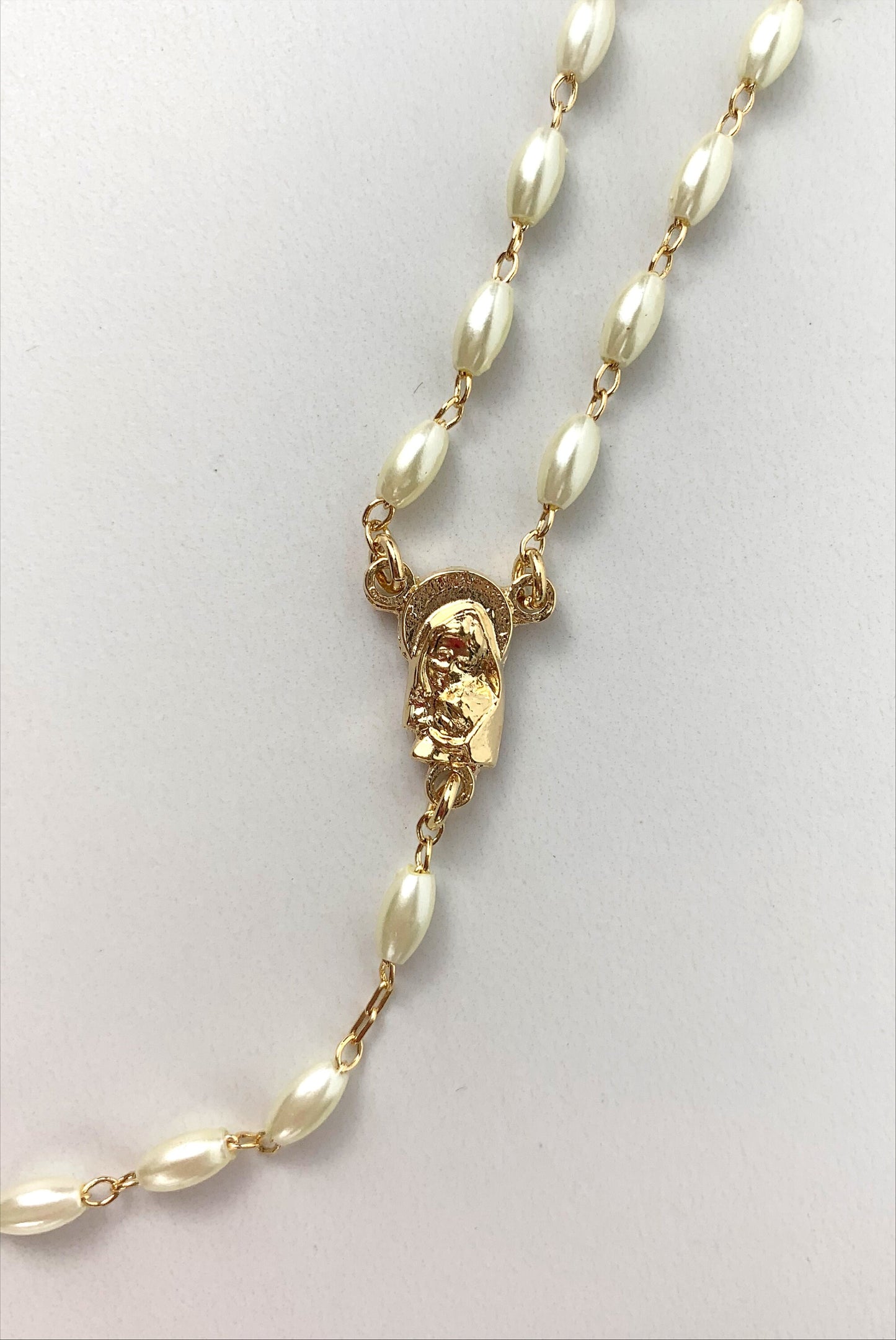 18k Gold Filled Fancy Pearl Lady Rosary Wholesale Jewelry Supplies