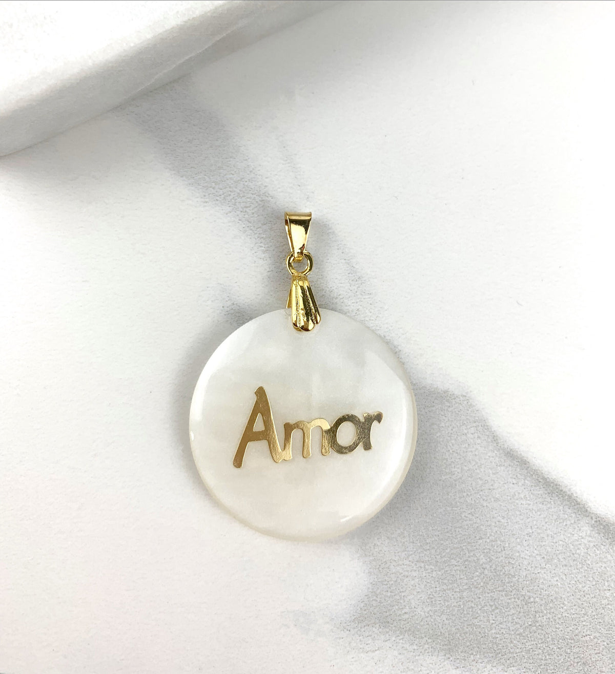 18k Gold Filled Fancy  Love Amor Pendant Wholesale Jewelry Supplies
