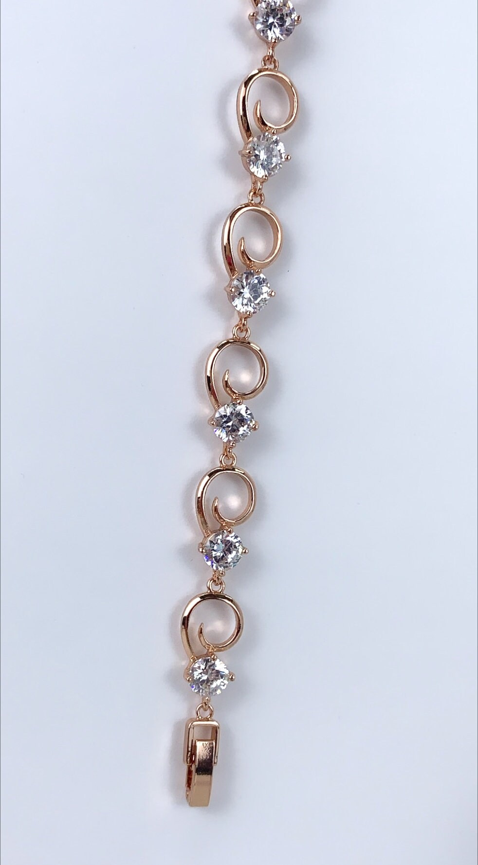 18k Rose Gold Filled with Zirconia Bracelet Wholesale Jewelry Supplies