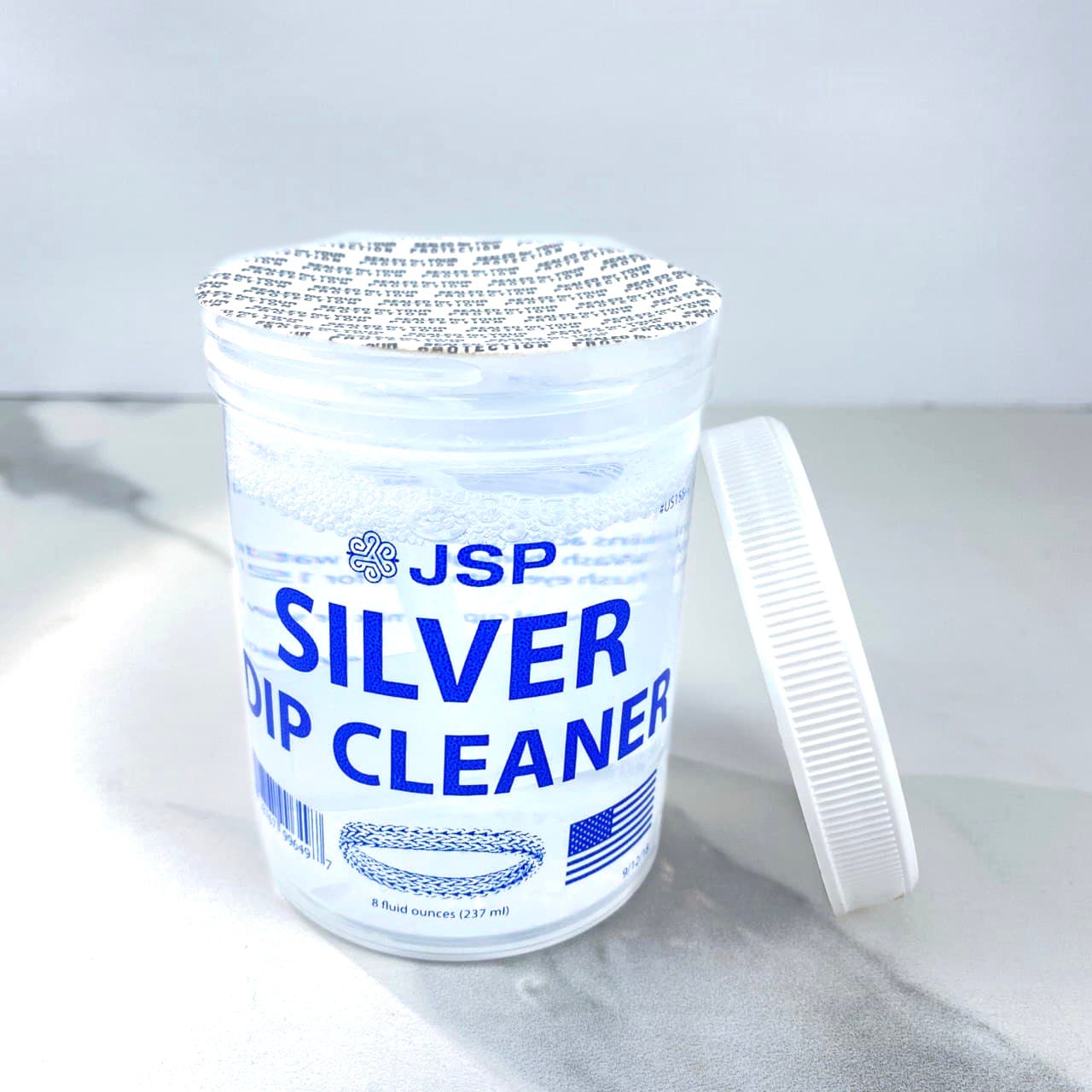 JSP Silver Jewelry Dip Cleaner Solution 08 FL. OZ. 237ML 