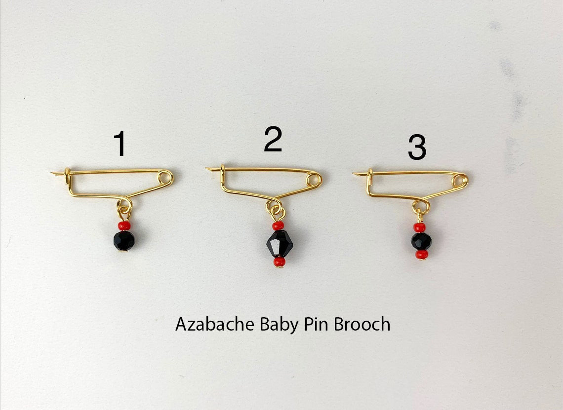 Mommy and Me Matching Jewelry | 18k Gold Filled Azabache Baby Pin Brooch, Kids Bracelet & Mom Figa Hand Bracelet Wholesale Jewelry Supplies