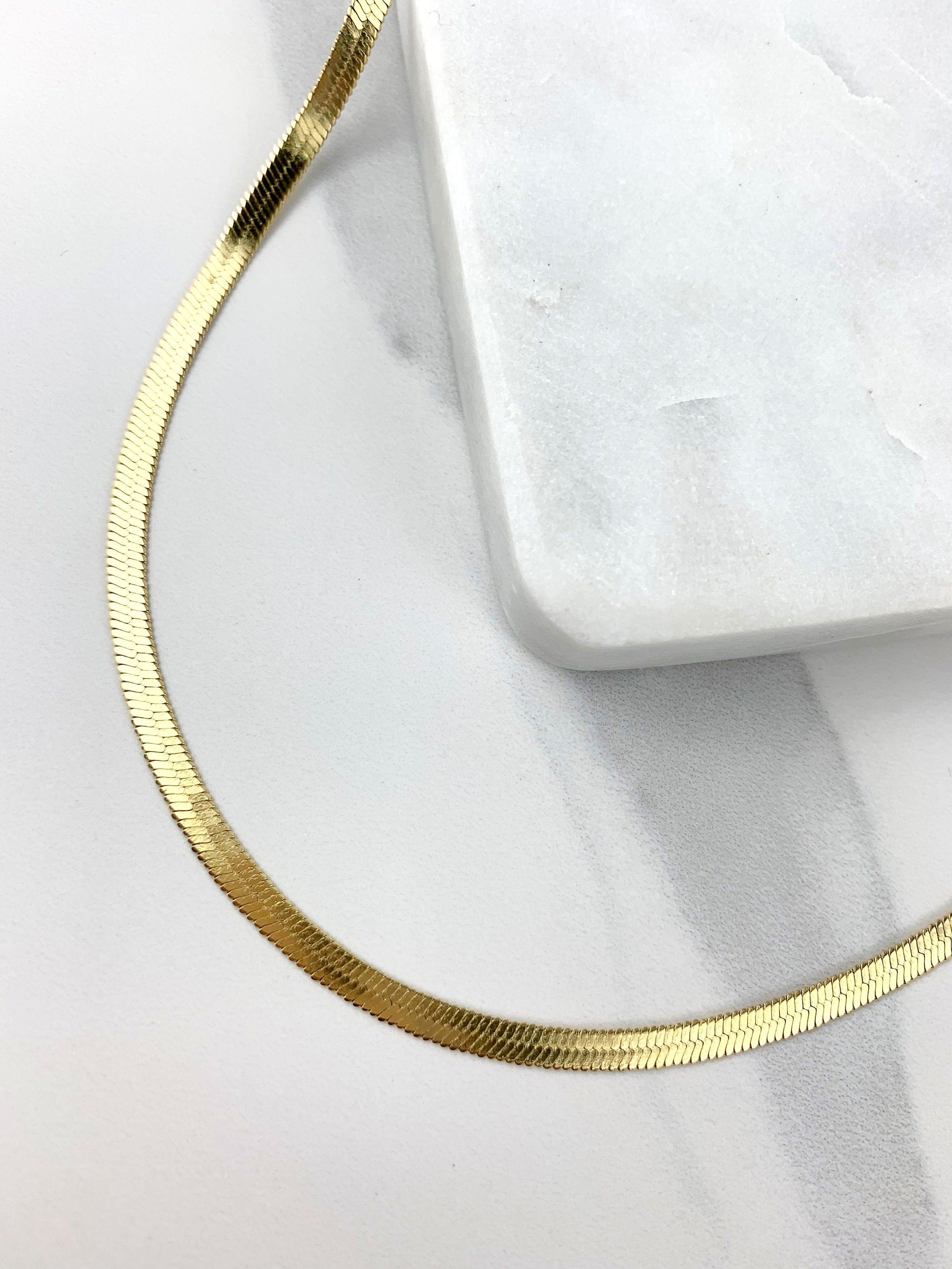 Gold filled deals herringbone chain wholesale