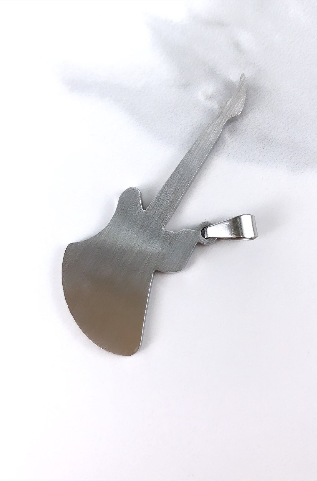 Stainless Steel Guitar Large or Medium  Pendants Wholesale Jewelry Supplies