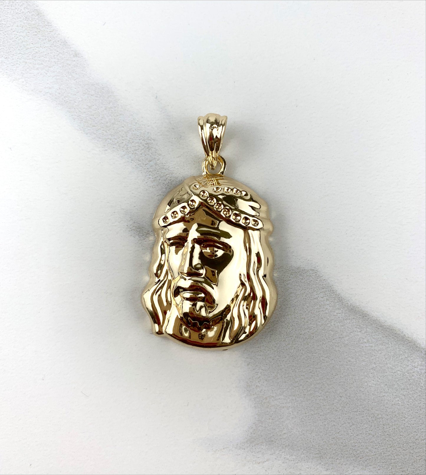 18k Gold Filled Christ Head Charms Pendants Wholesale Jewelry Supplies