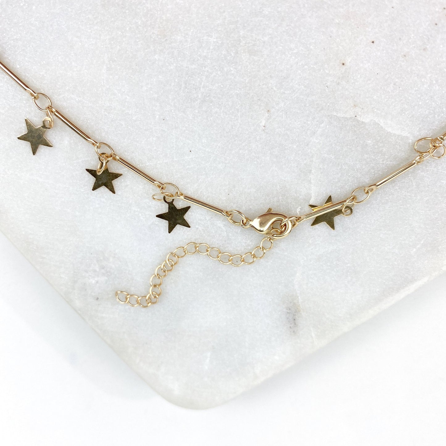 18k Gold Filled Fancy Stars Daze Necklace and Bracelet For Wholesale and Jewelry Supplies