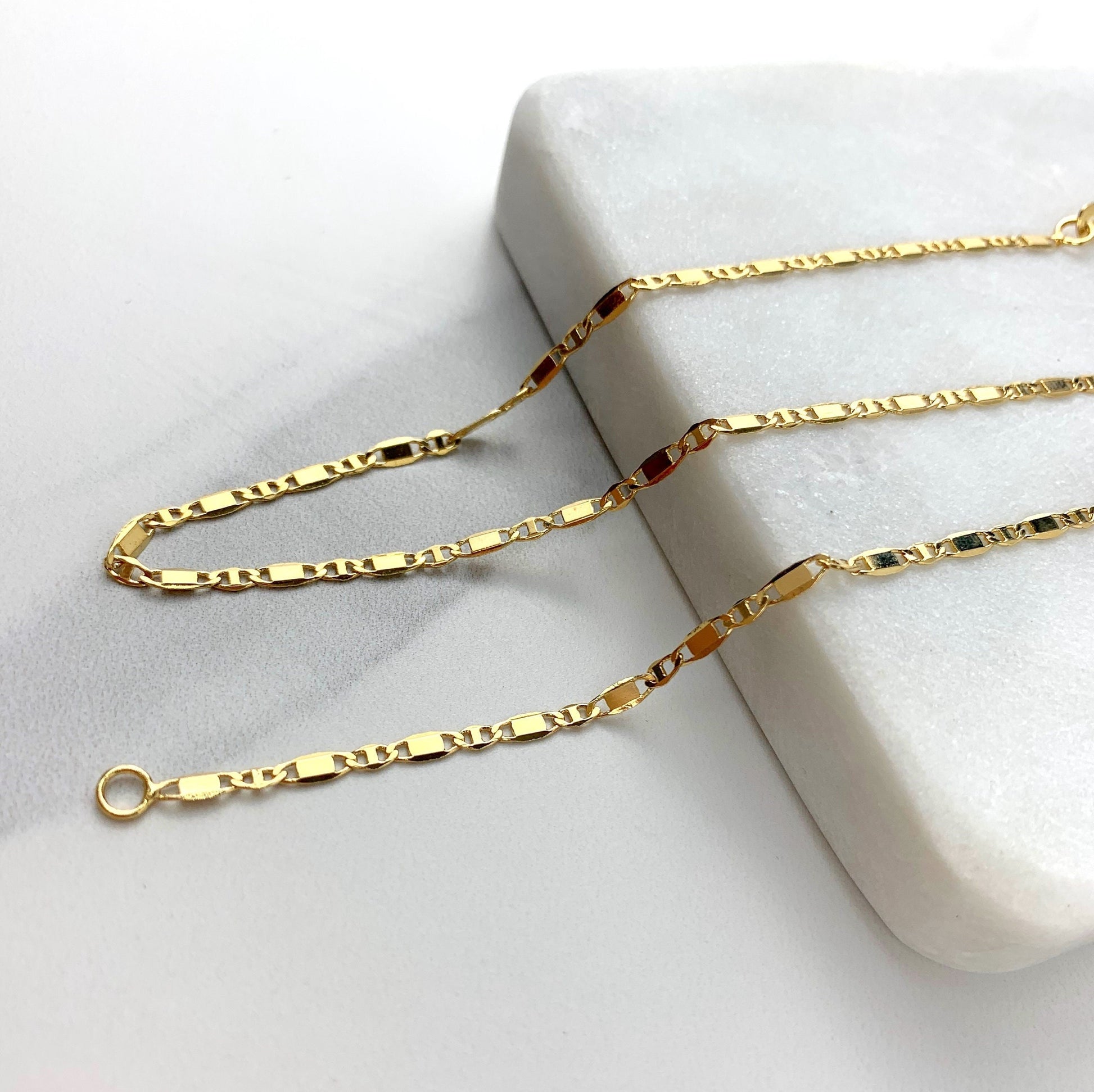 18k Gold Plated Necklace Chain Necklace Chains Bulk Jewelry 
