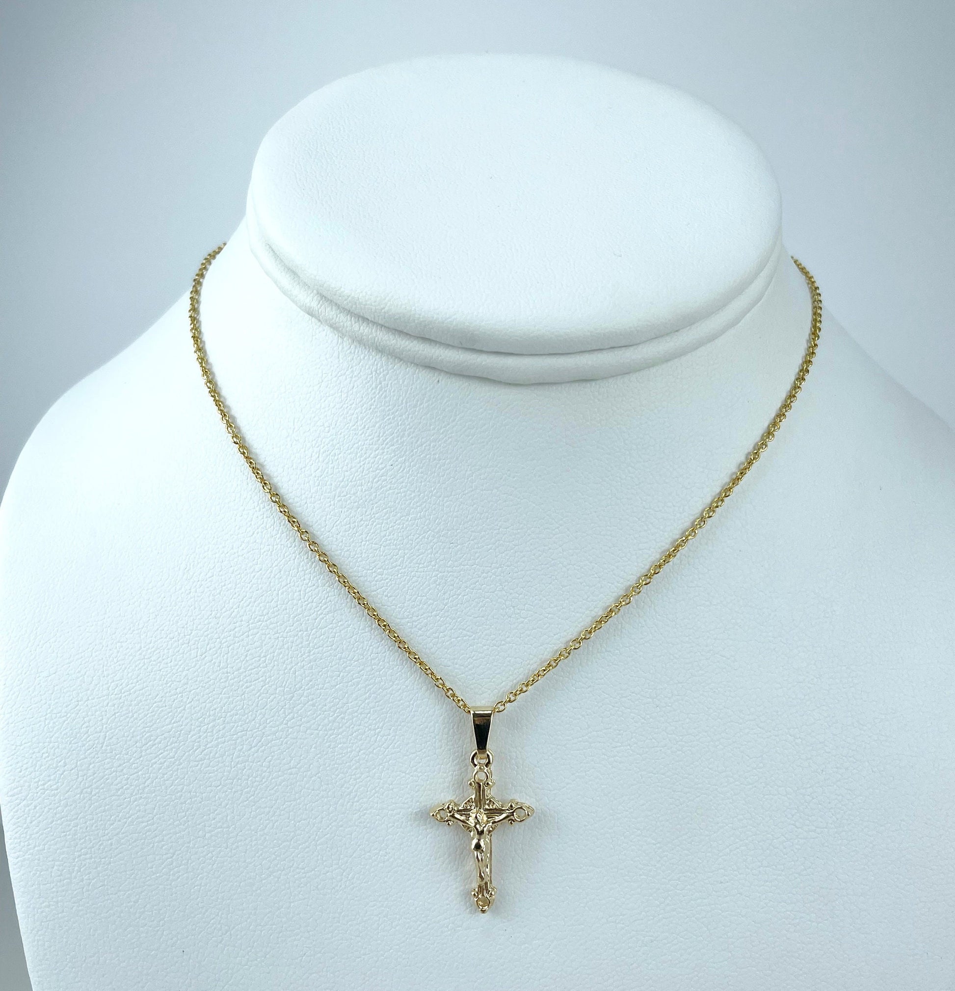18k Gold Filled Ankh, Crucifix or Cubic Zirconia Cross Charms Pendant, Wholesale Jewelry Making Supplies