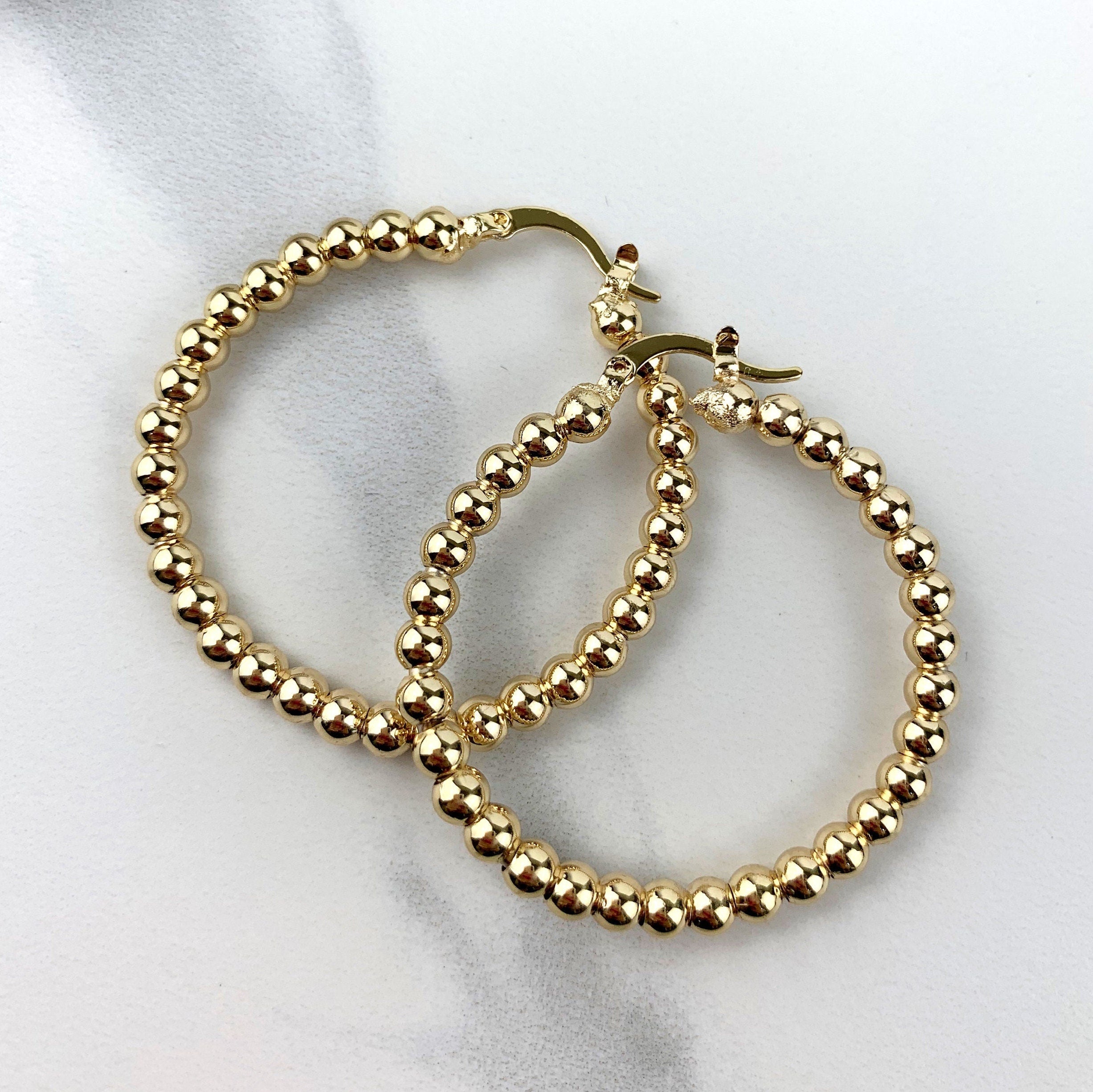 Wholesale BENECREAT 30 PCS 18K Gold Plated Teardrop Shape Beading Hoop  Earrings for Valentine's Day 