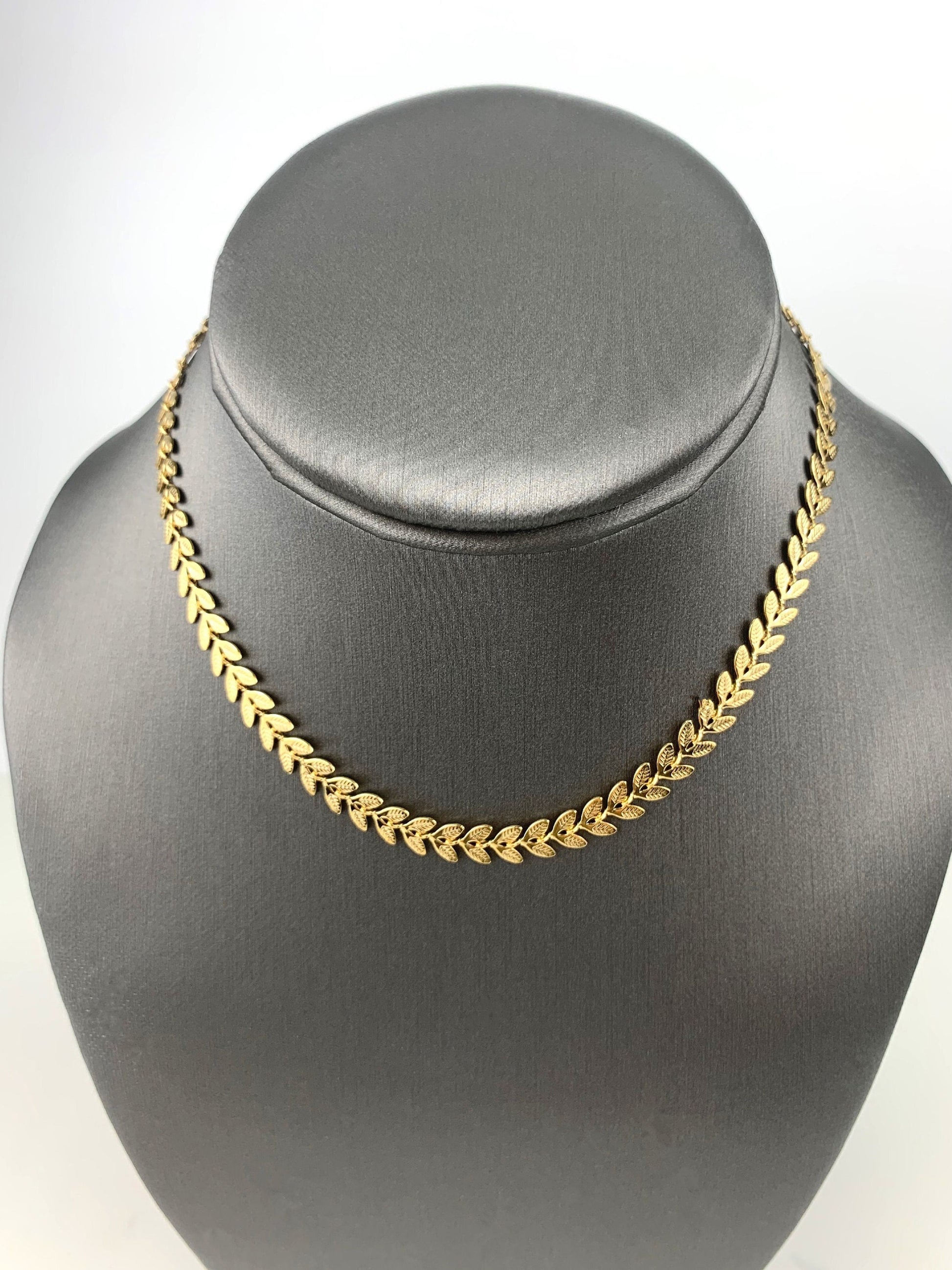 18k Gold Filled Fancy Chevron Link Chain Choker or Bracelet, Wholesale Jewelry Making Supplies