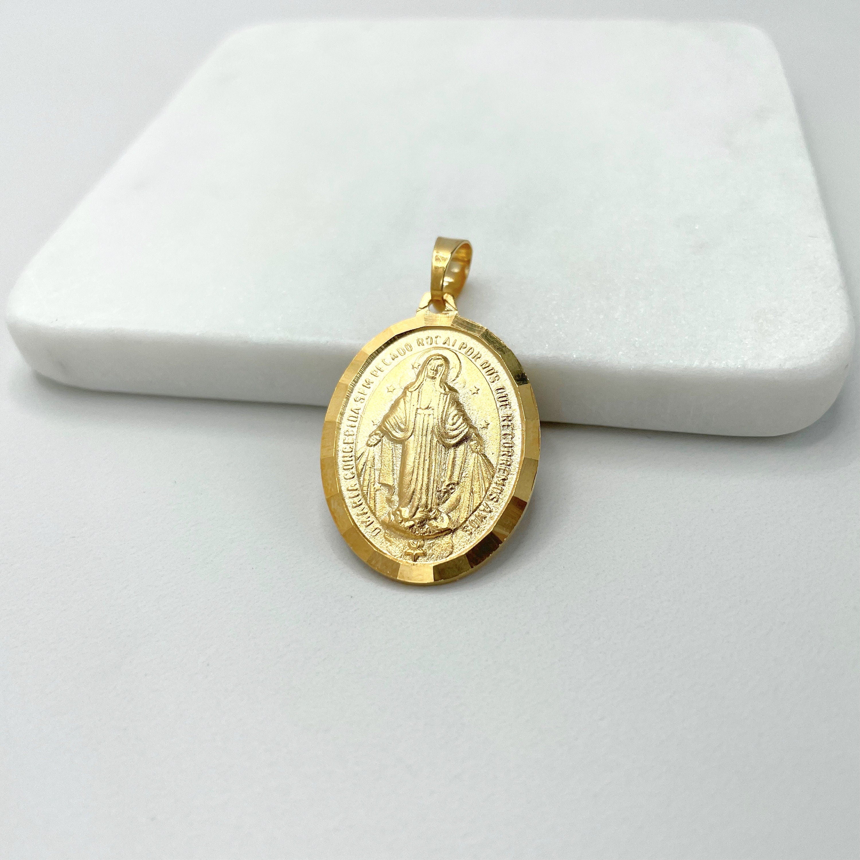 Our Lady of Guadalupe Rose Wreath Charm 14K Two-Tone Gold | Kay