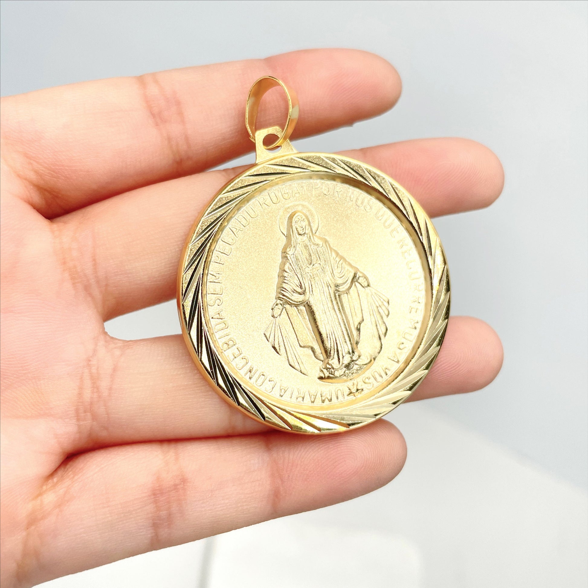 Miraculous Virgin Medal, Medal Pendant Charm