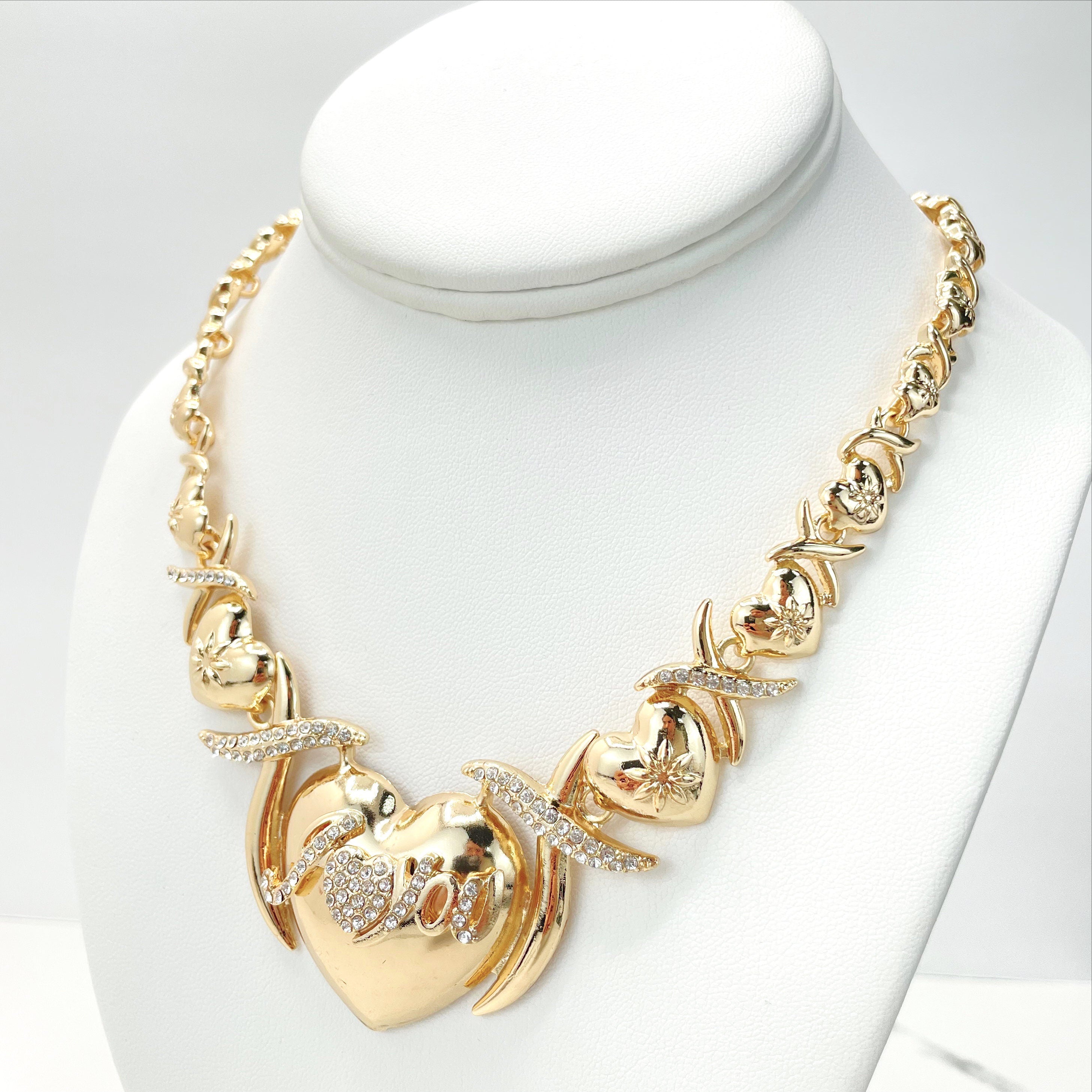 Buy Kiss Gold Necklace Online In India - Etsy India