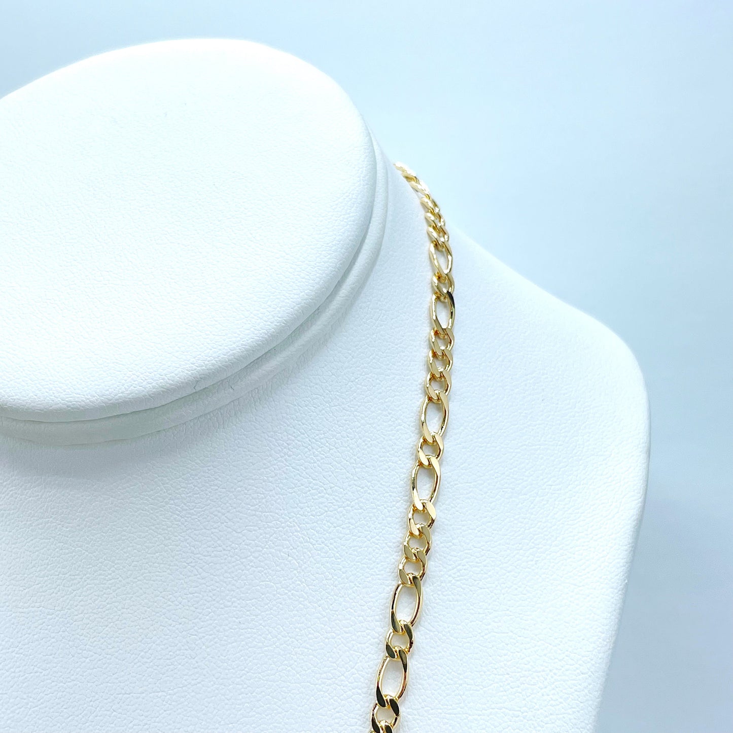 18k Gold Filled 4mm Figaro Link Chains Wholesale and Jewelry Supplies