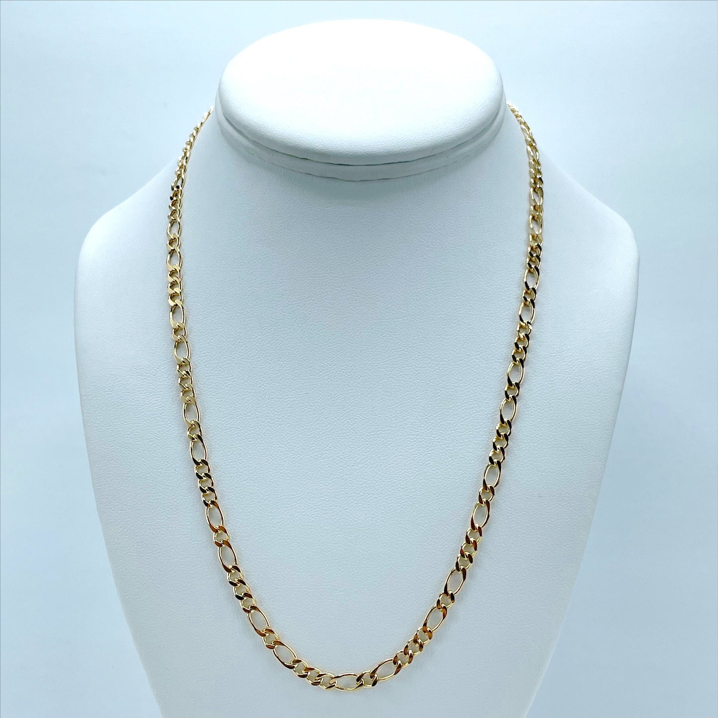 18k Gold Filled 4mm Figaro Link Chains Wholesale and Jewelry Supplies