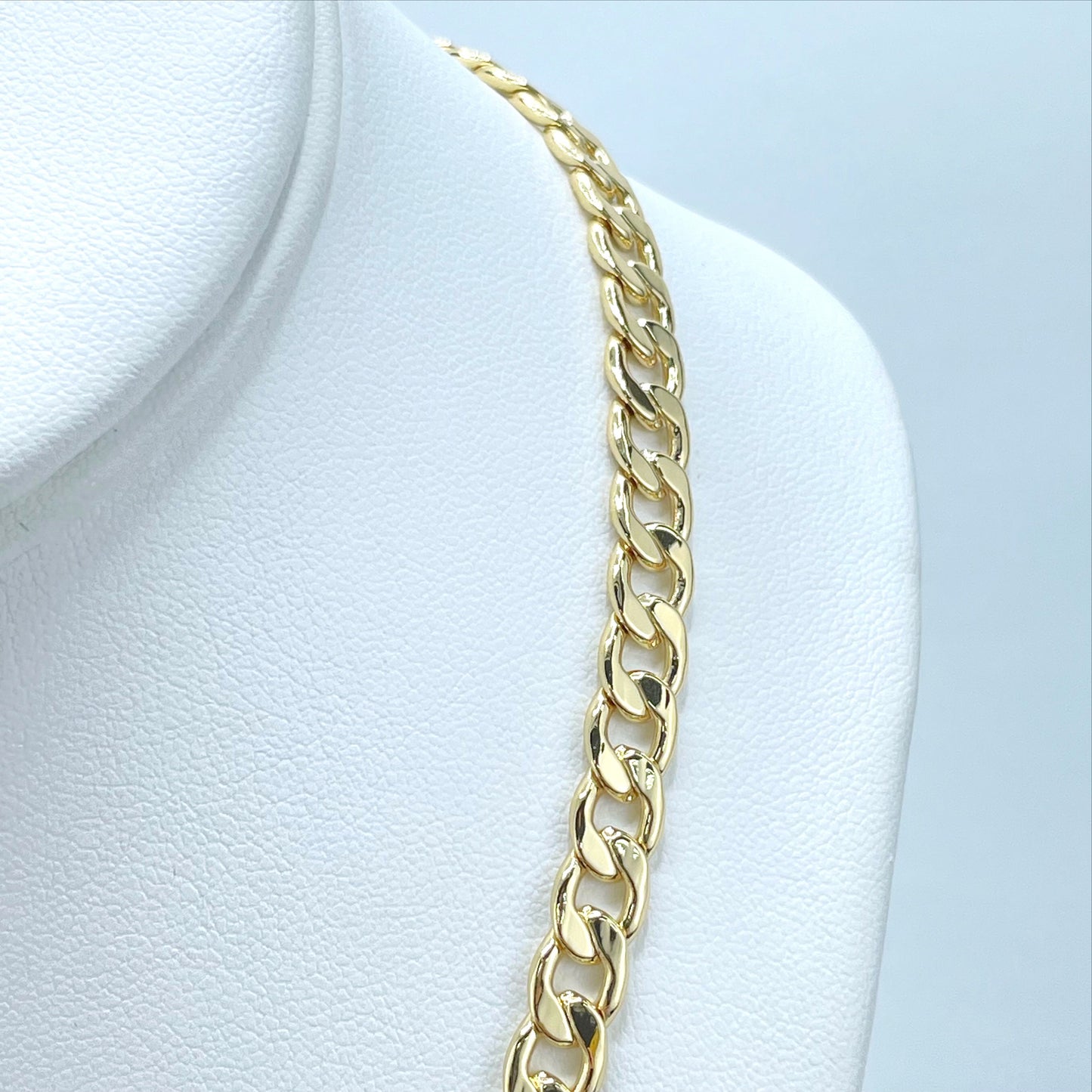 18k Gold Filled Miami Cuban Link Chain 6mm Thickness, 18 or 32 inches of length, Unisex Curb Link Chain, Wholesale Jewelry Making Supplies