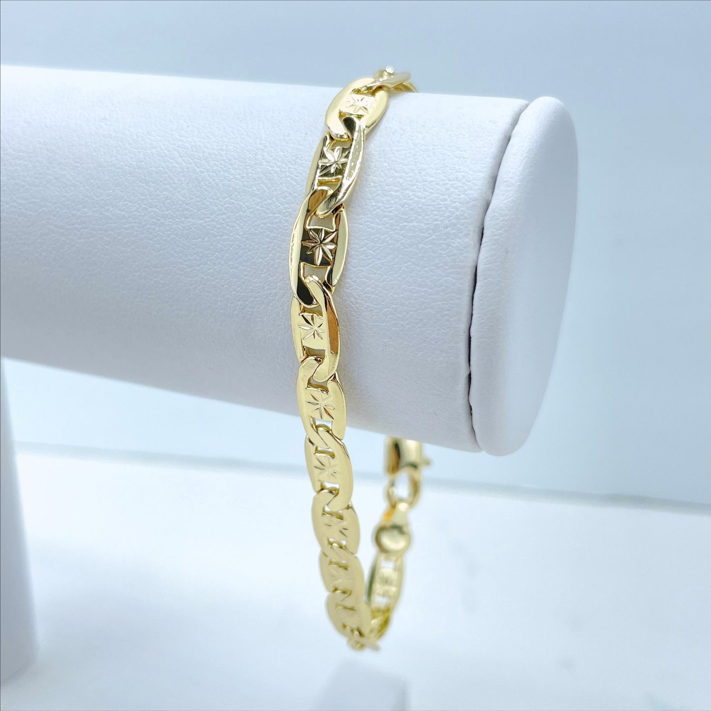 18k Gold Filled 6mm Thickness Mariner Anchor Link Chain Necklaces for Wholesale Jewelry Making Supplies