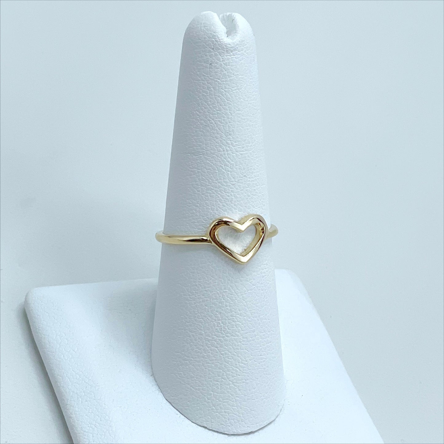 18k Gold Filled Delicate Heart Ring Wholesale Jewelry Supplies