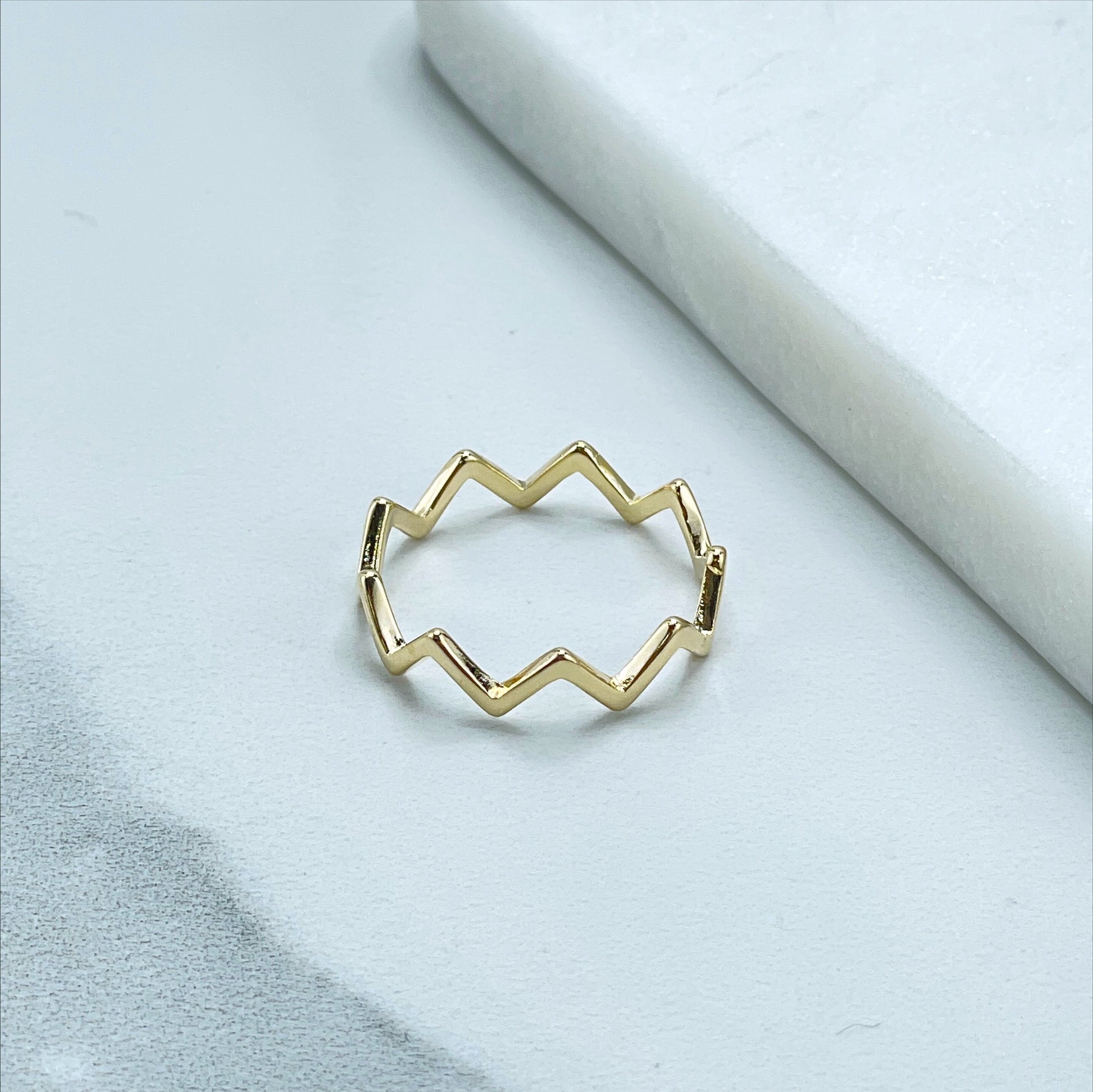 18k Gold Filled Delicate Wave Ring Wholesale Jewelry Supplies