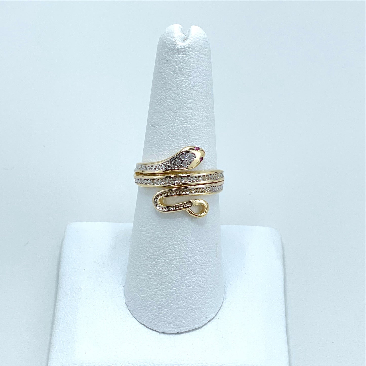 18k Gold Filled With Micro Cubic Zirconia and Silver Filled Sake Ring Wholesale Jewelry Supplies