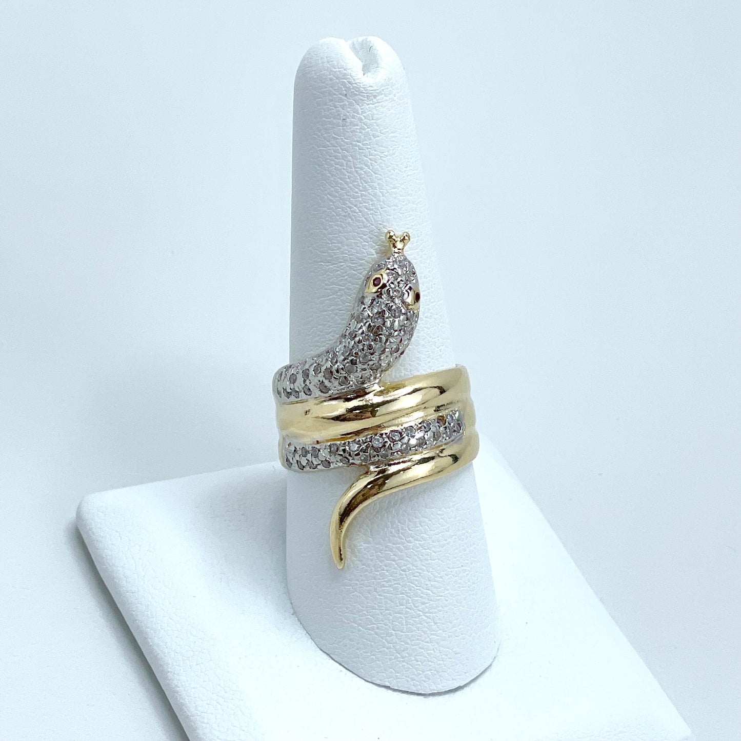 18k Gold Filled with Micro Cubic Zirconia and Silver Filled Sake Ring Wholesale Jewelry Supplies