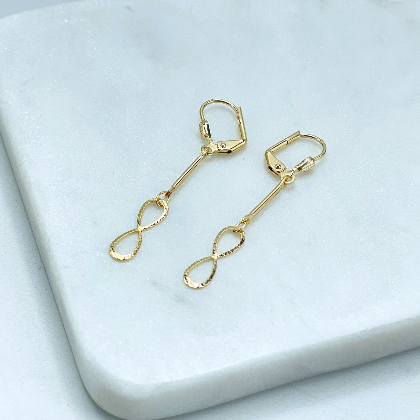 18k Gold Filled 5mm Infinity Sign Necklace or Bracelet or Earrings Set Wholesale Jewelry Supplies